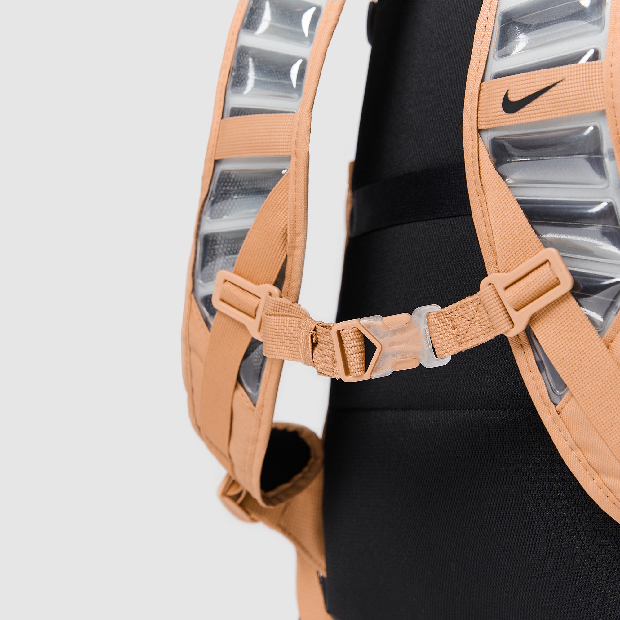nike backpack black and yellow 1 strap airmax 2000's Nike Varsity Elite Backpack - Rose Gold/Black - Bags