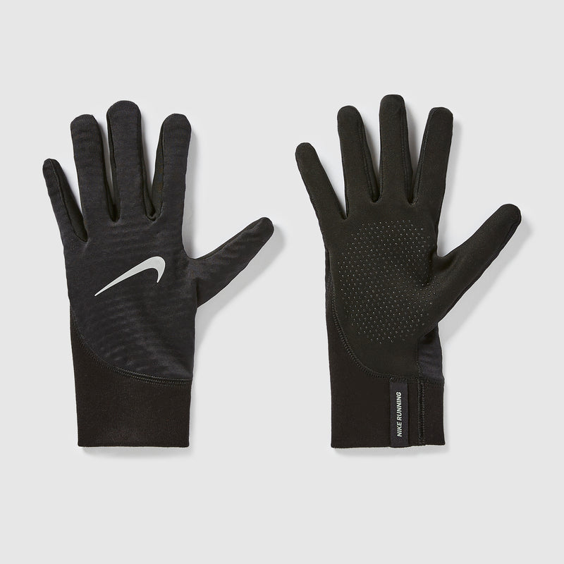 nike handschuhe reflective Nike Pacer Midweight Gloves Reflective - Black/Black/Silver