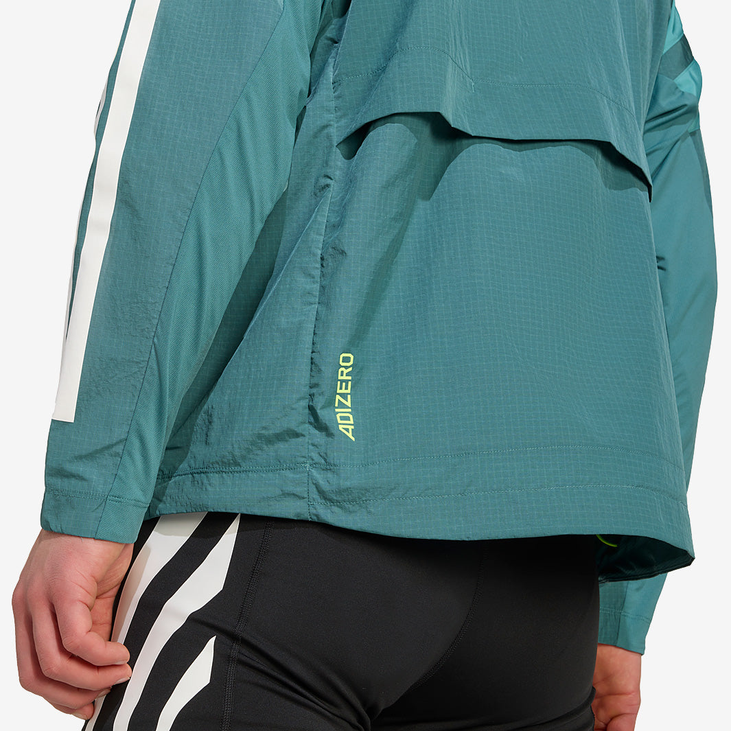 adidas adizero Archive Jacket - Preloved Teal - Mens Clothing