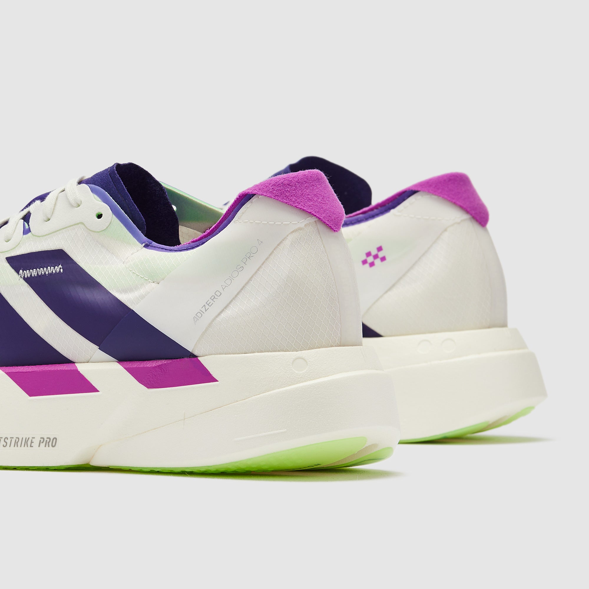 adidas adizero adios Pro 4 - Core White/Collegiate Purple/Lime