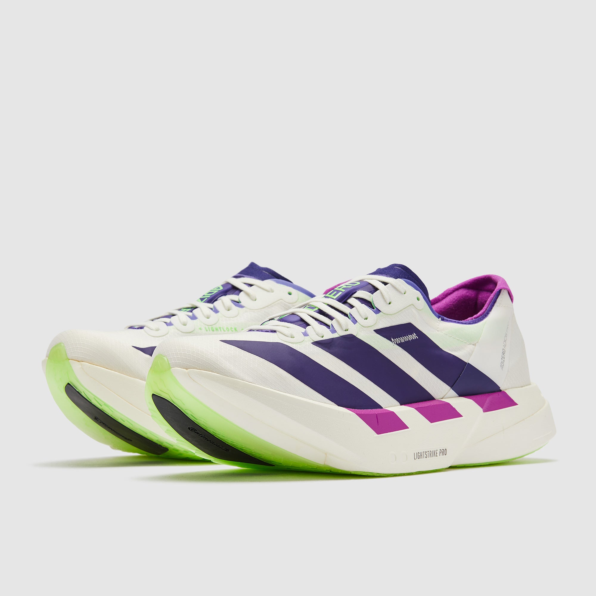 adidas adizero adios Pro 4 - Core White/Collegiate Purple/Lime
