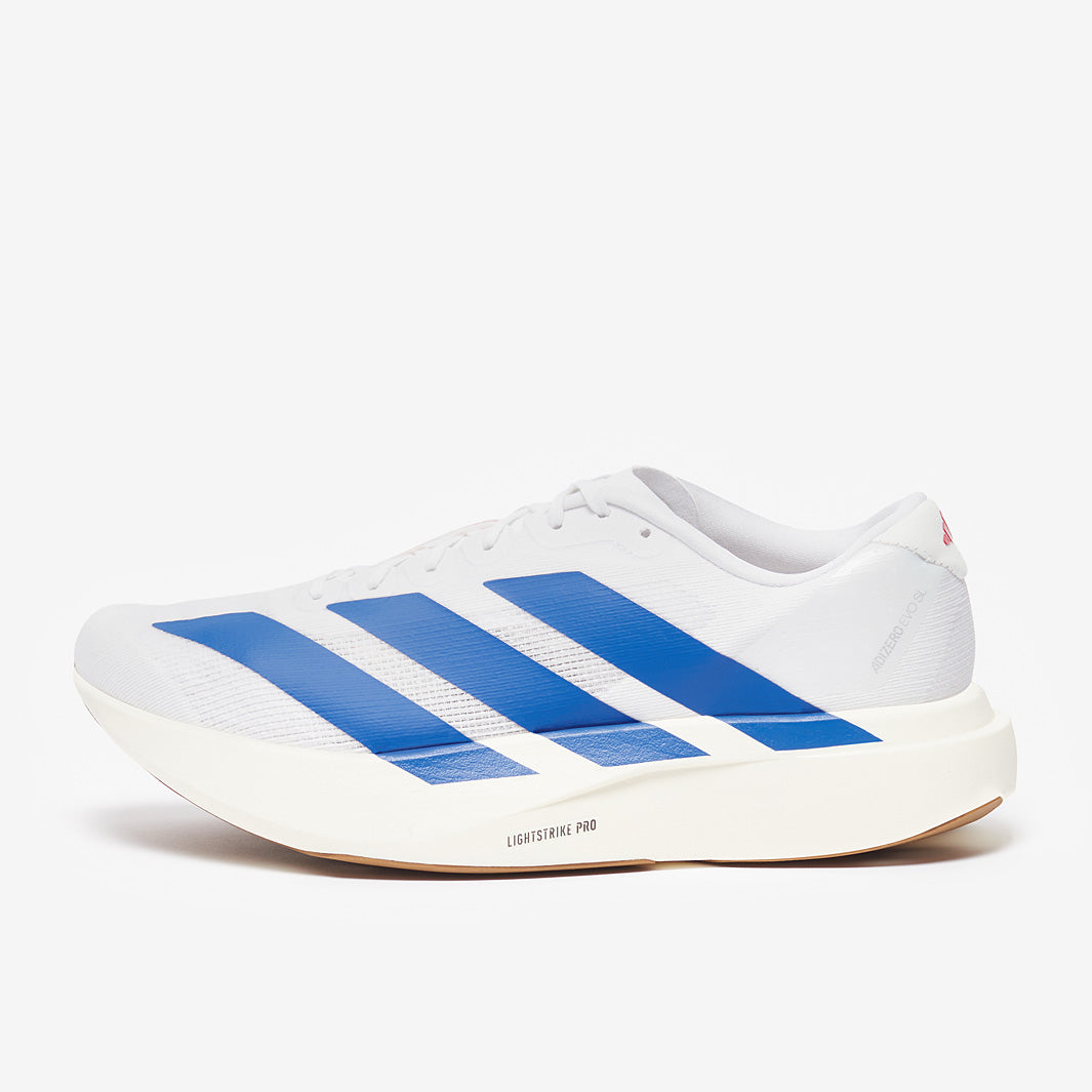 adidas adizero Evo SL - Ftwr White/Team Royal Blue/Pure Ruby