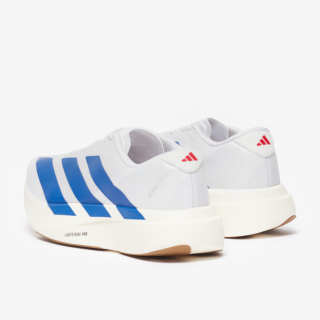 adidas adizero Evo SL - Ftwr White/Team Royal Blue/Pure Ruby