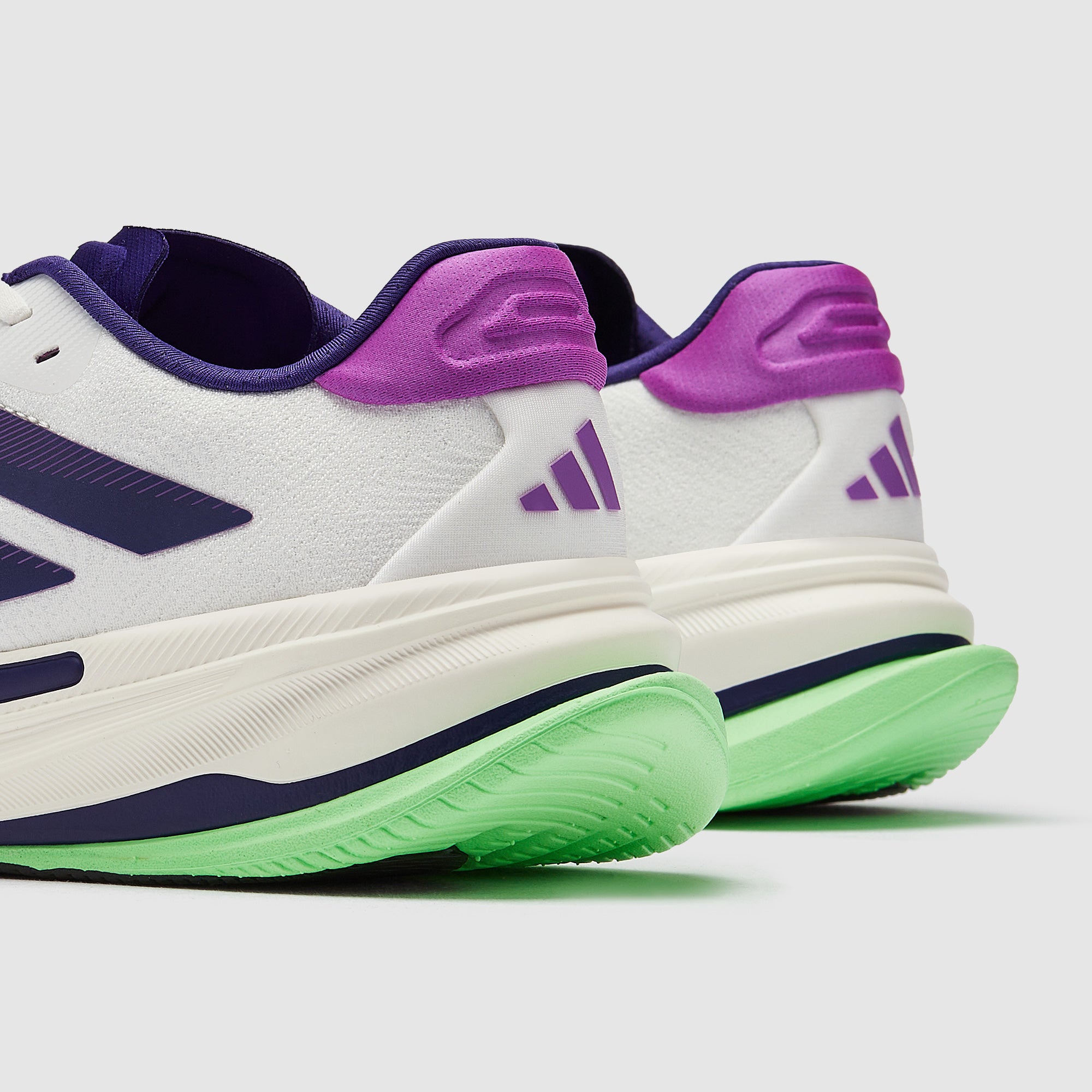 うめ adidas Supernova Prima 2 - Core White/Collegiate Purple/Lime Burst