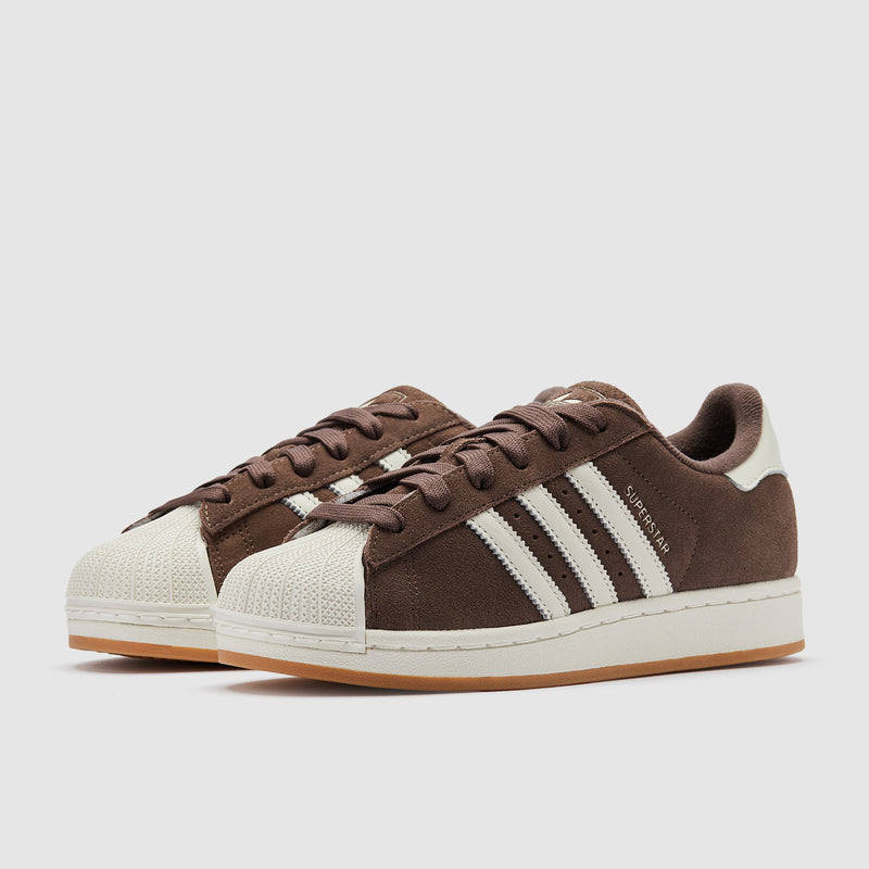 adidas Originals Womens Superstar II - Maroon/Off White - Trainers