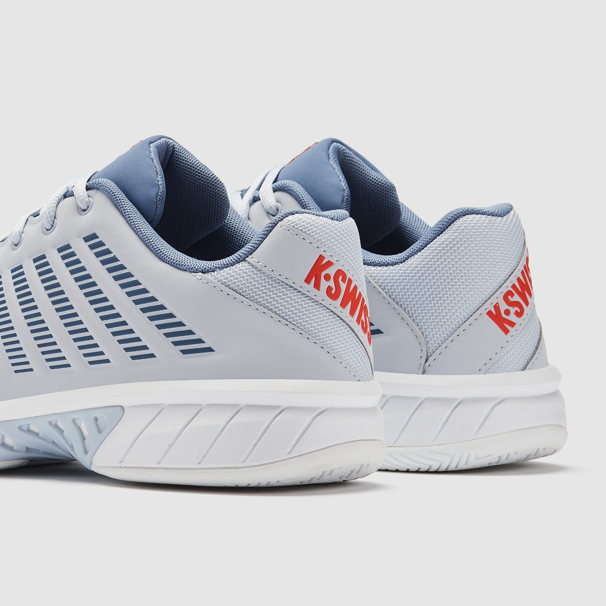 K-Swiss Express Light 3 Tennis Shoes - Arctic Ice/Infinity/Scarlet