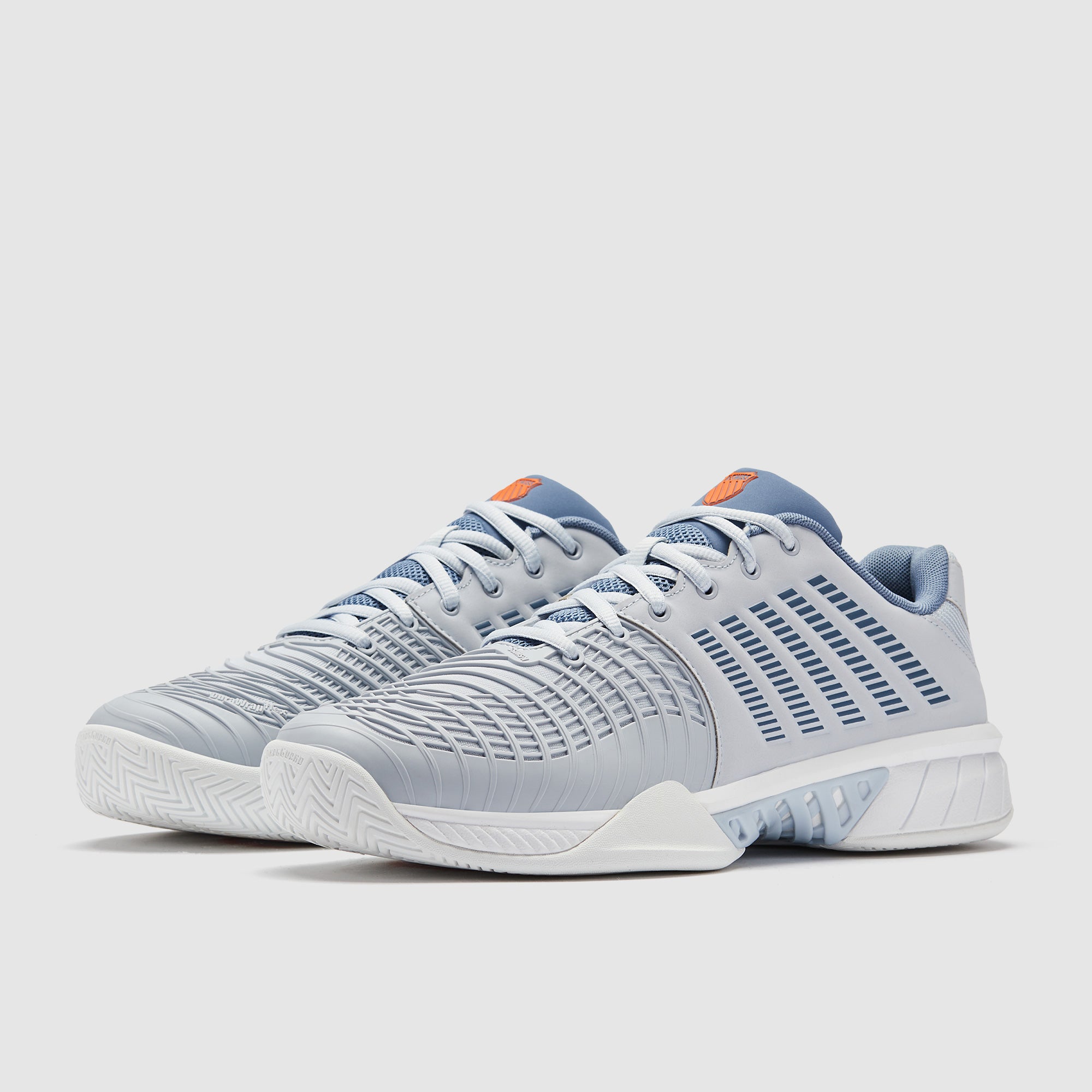 K-Swiss Express Light 3 Tennis Shoes - Arctic Ice/Infinity/Scarlet