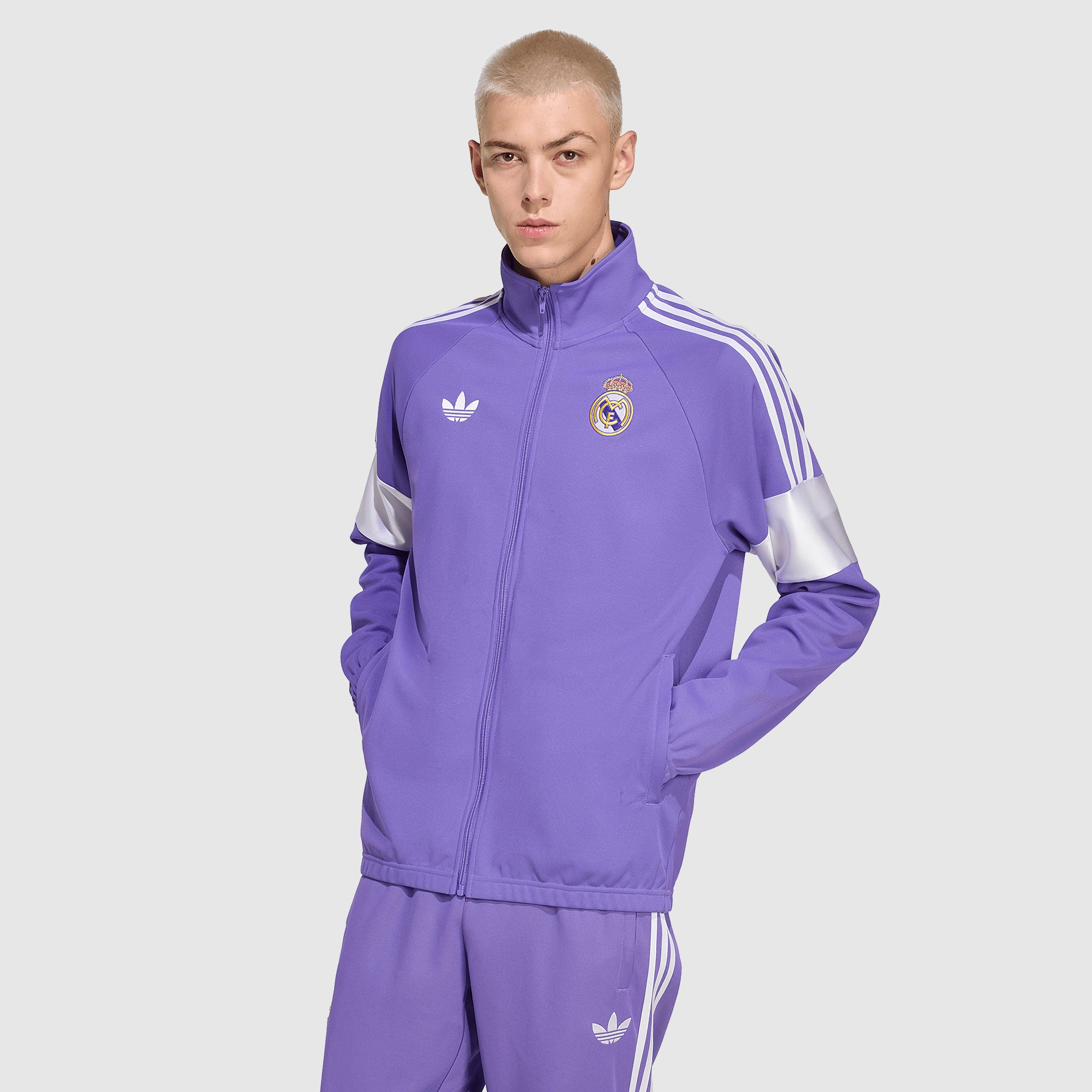 adidas Originals Real Madrid Track Top - Charcoal/Dark Grey - Mens
