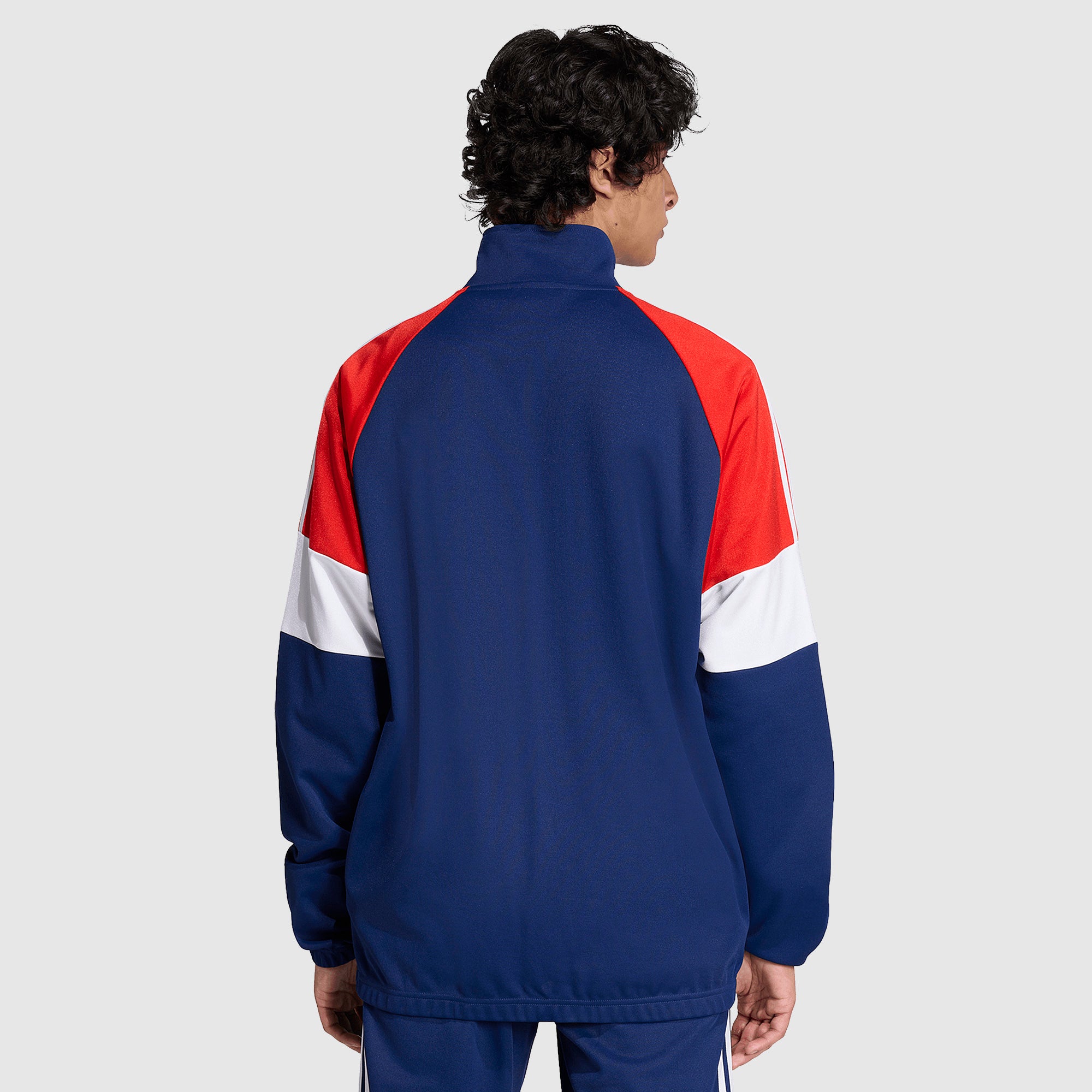 adidas Bayern Munich 25/26 Lifestyler Track Top - Dark Blue/Red