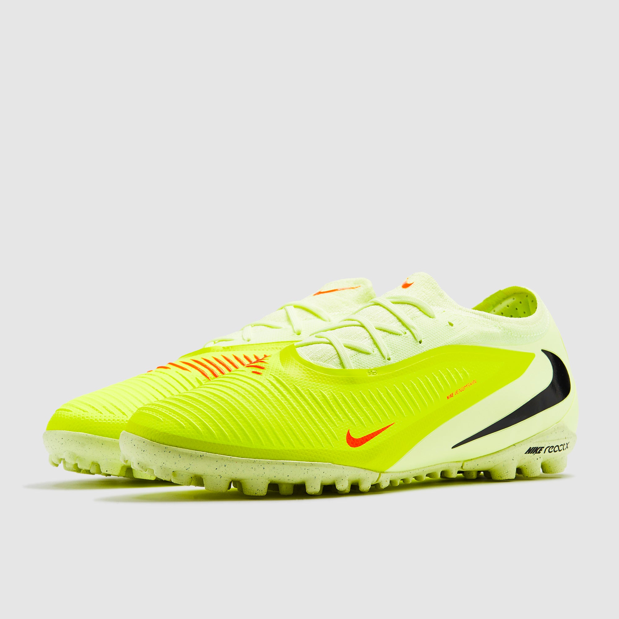 シューズ NIKE REACT PHANTOM 6 LOW PRO TF 25cm Nike ReactX Phantom 6 Pro Low Turf - Limelight/Hyper Crimson/Black