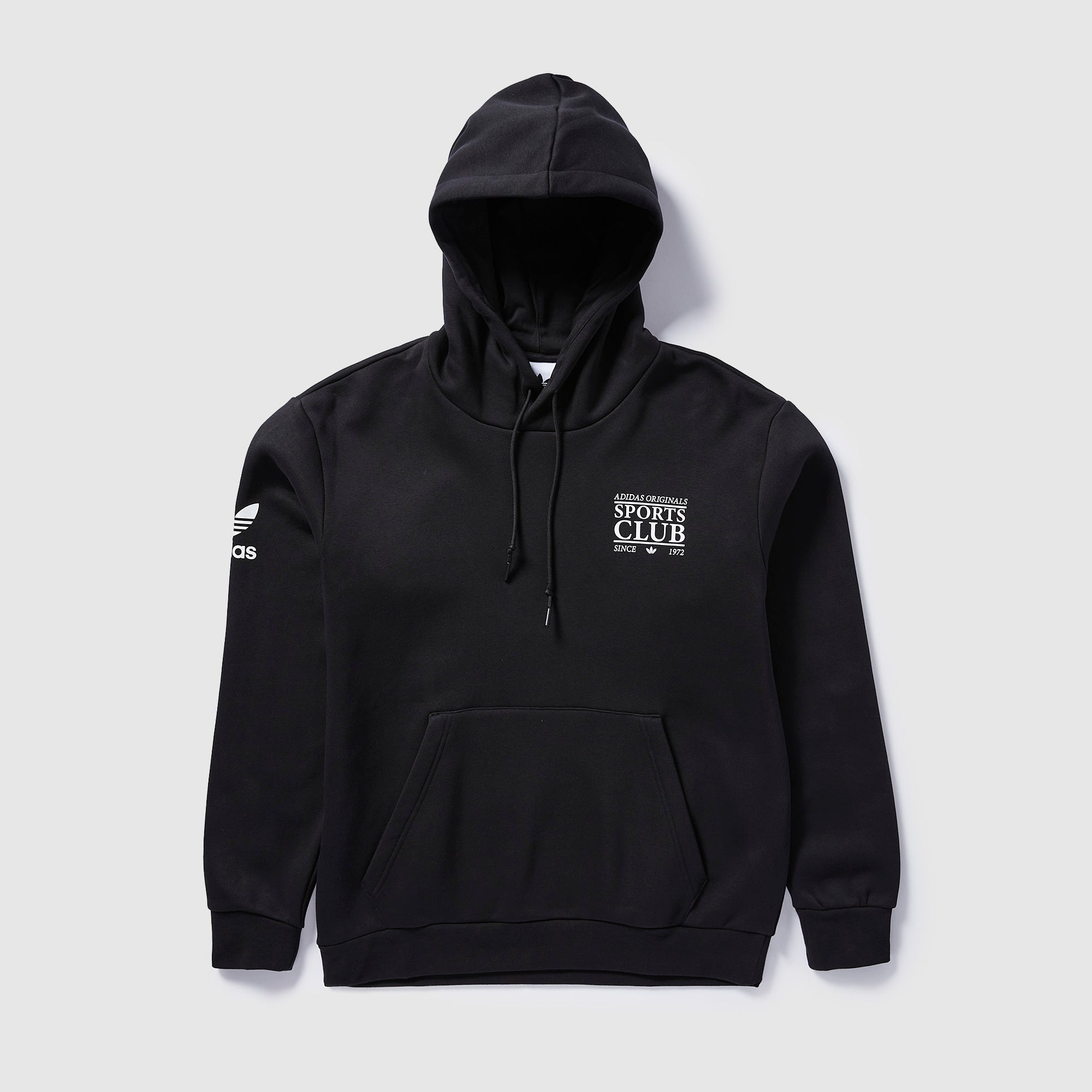 adidas Originals Santiago Hoodie - Black - Tops - Mens Clothing