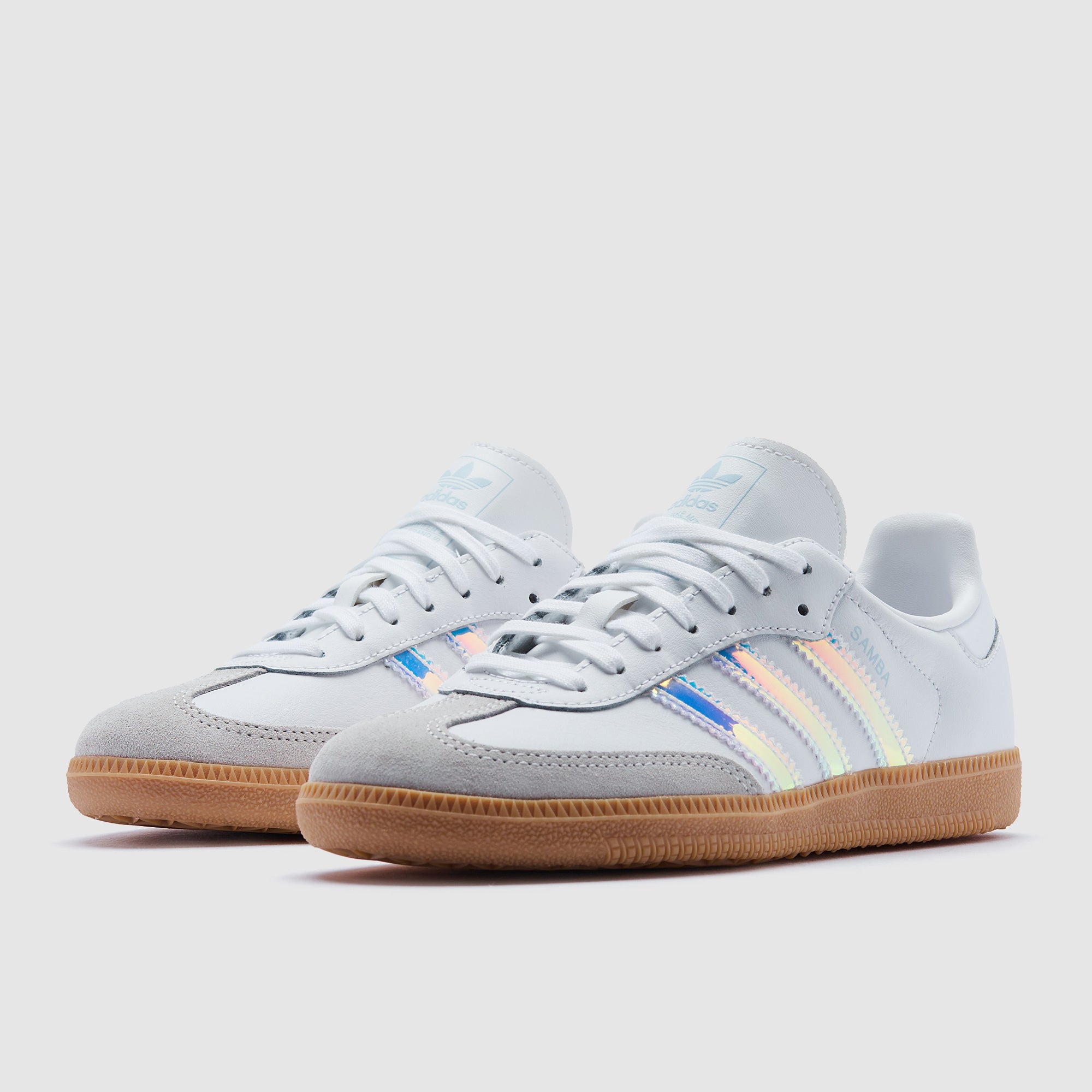 adidas Originals Older Kids Samba OG (GS) - Ftw White/Silver Green/Gum -  Trainers