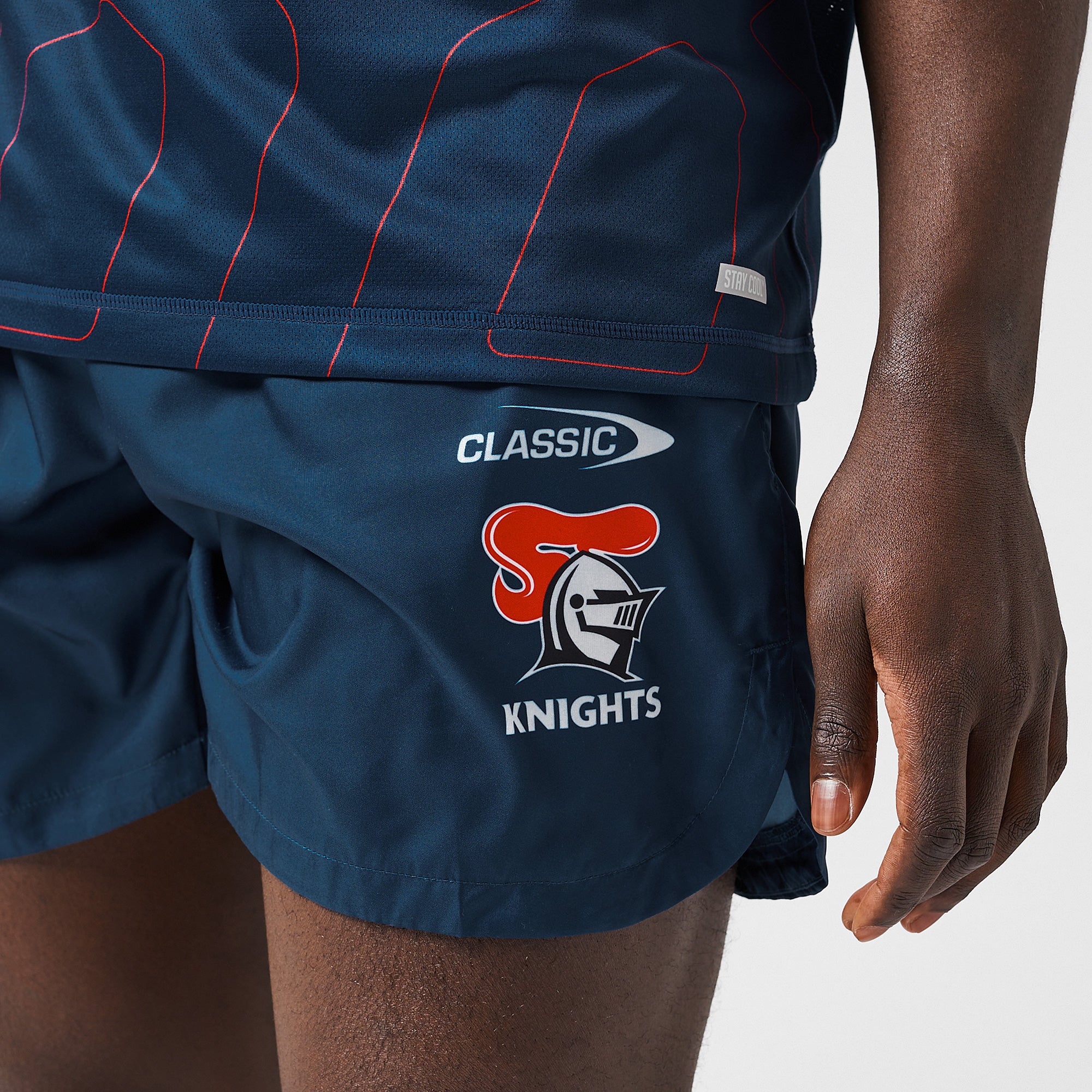 Classic Newcastle Knights 2026 Gym Short - Deep Navy - Mens Replica