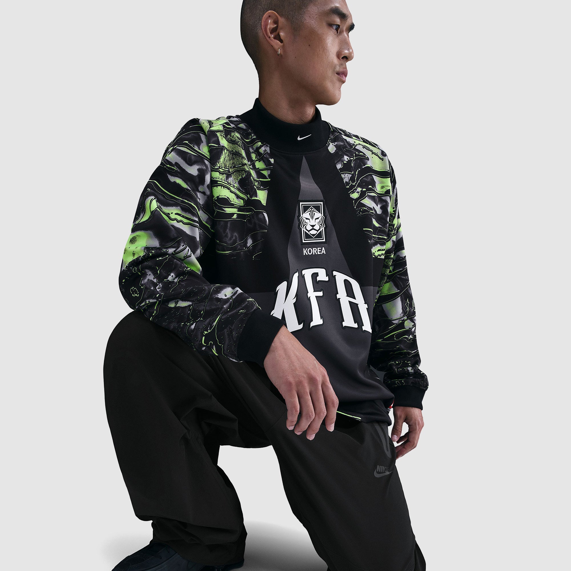 Nike South Korea 2025 LS Goalkeeper Shirt - Black/Black/White