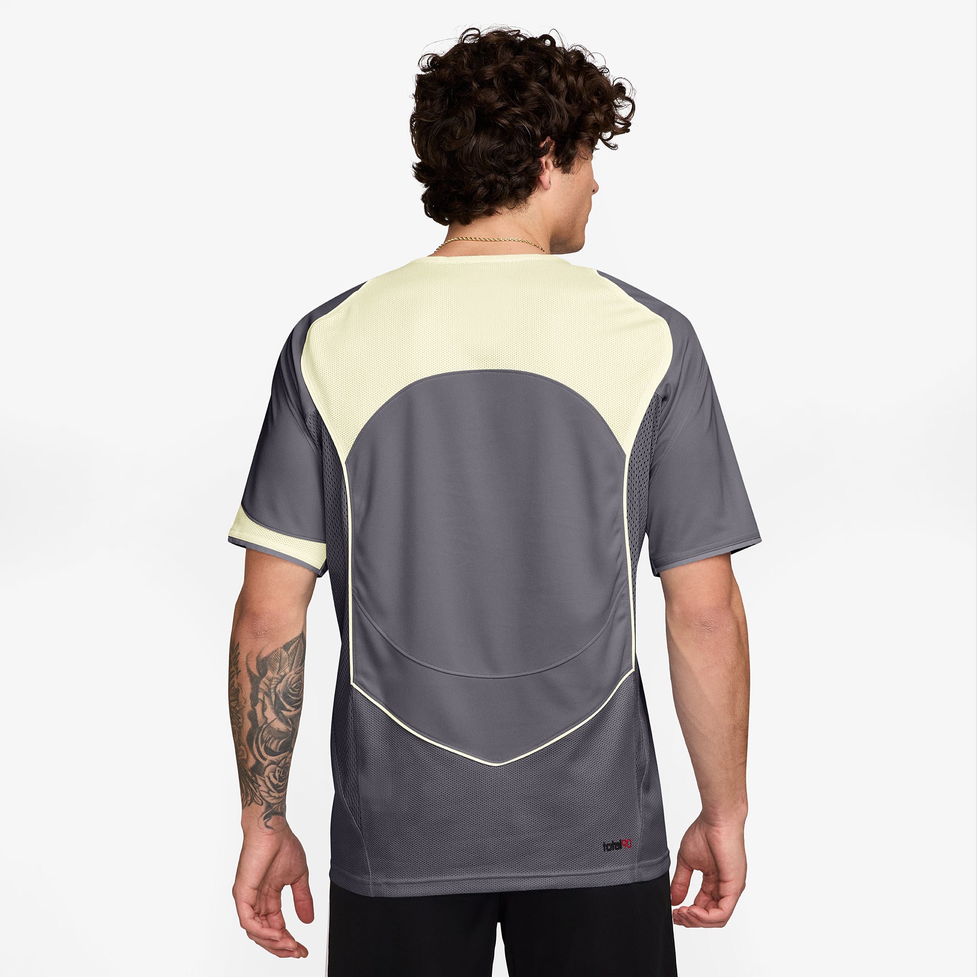 Nike Dri-FIT Total 90 Shirt - LT Graphite/Sail/Gym Red/Gym Red