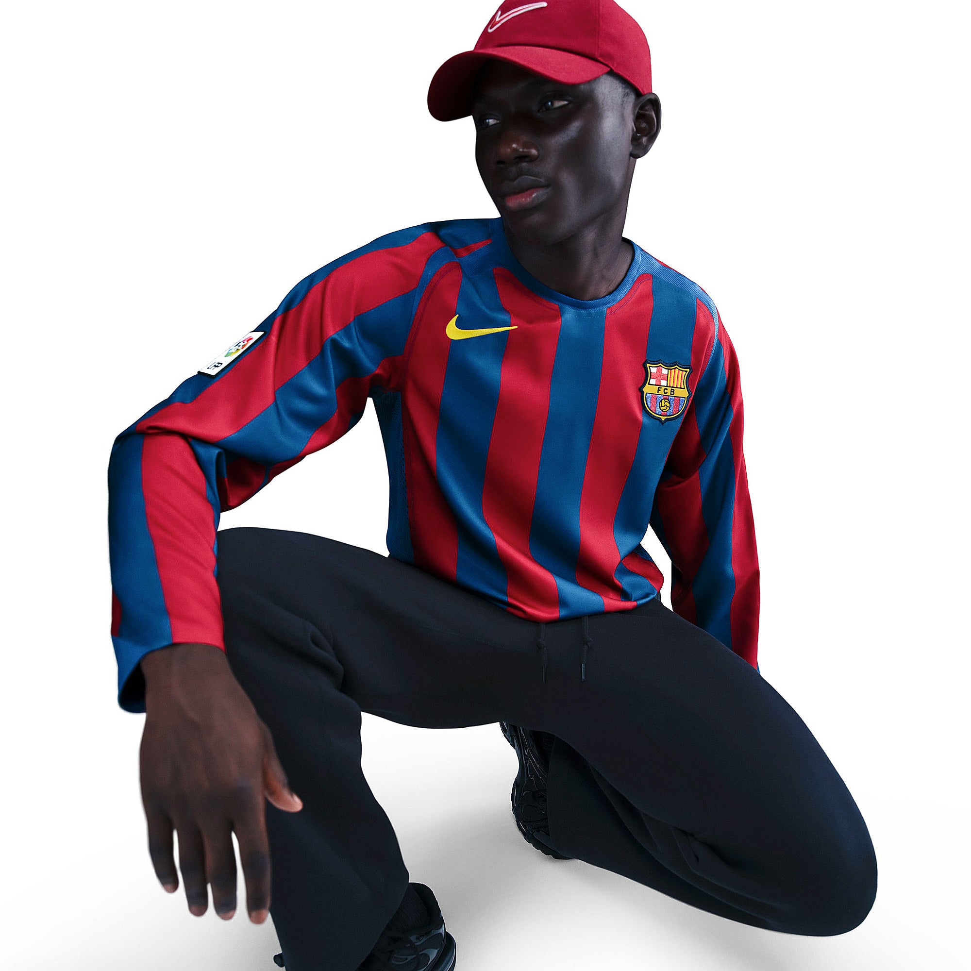 Nike FC Barcelona 2006 Reissue LS Shirt with Ronaldinho 10 - Gym