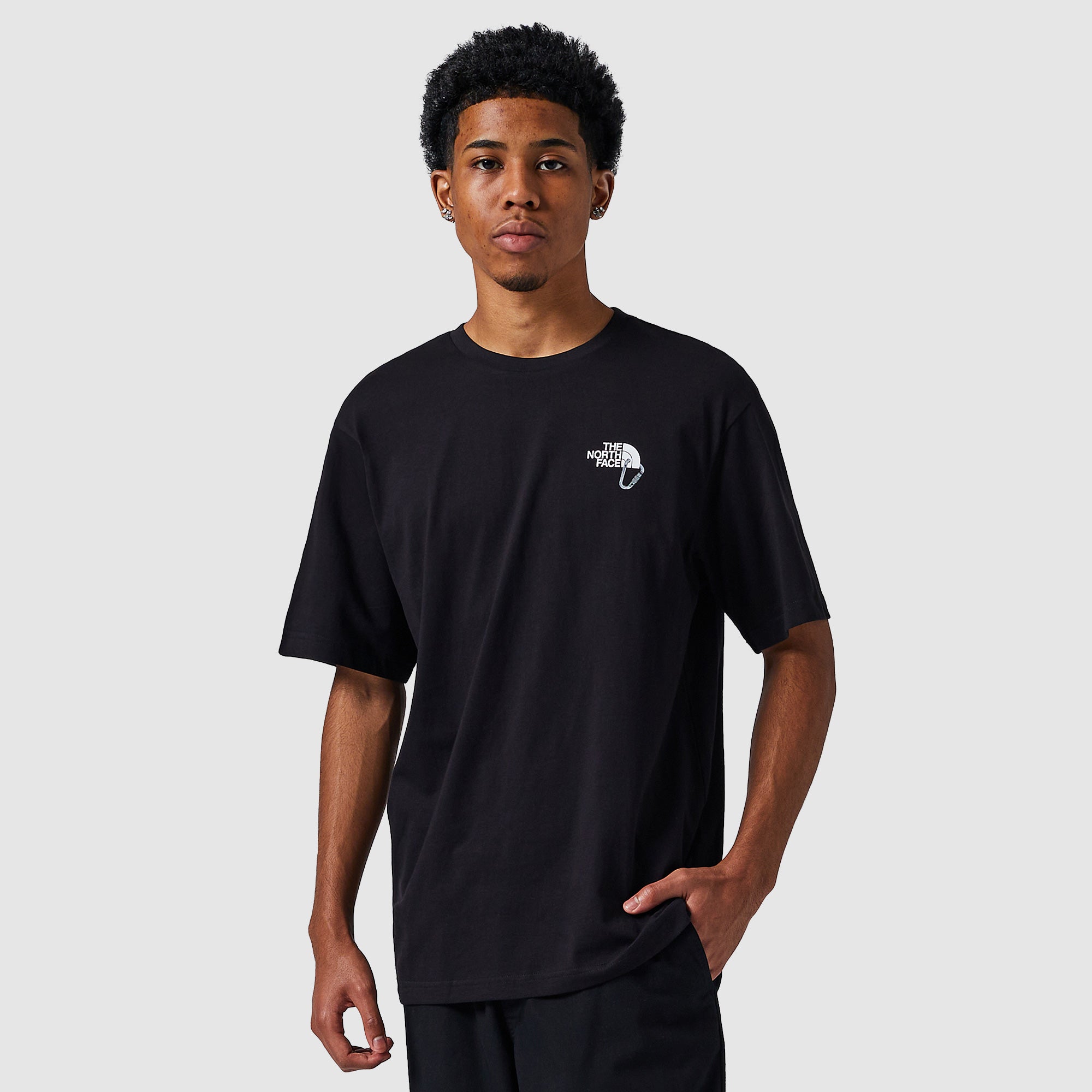 The North Face Explore Carabiner Relaxed T-Shirt - Black - Tops