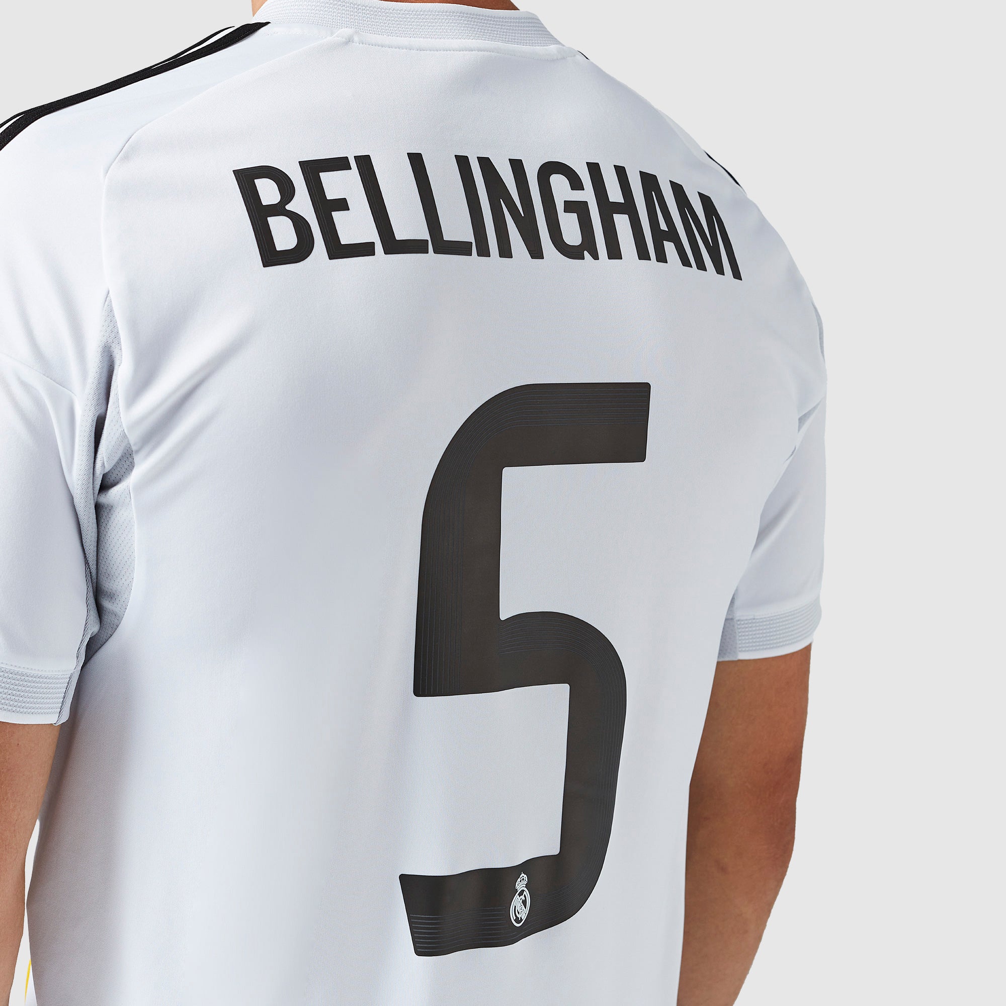 adidas Real Madrid 25/26 Home Shirt with Bellingham 5 - White