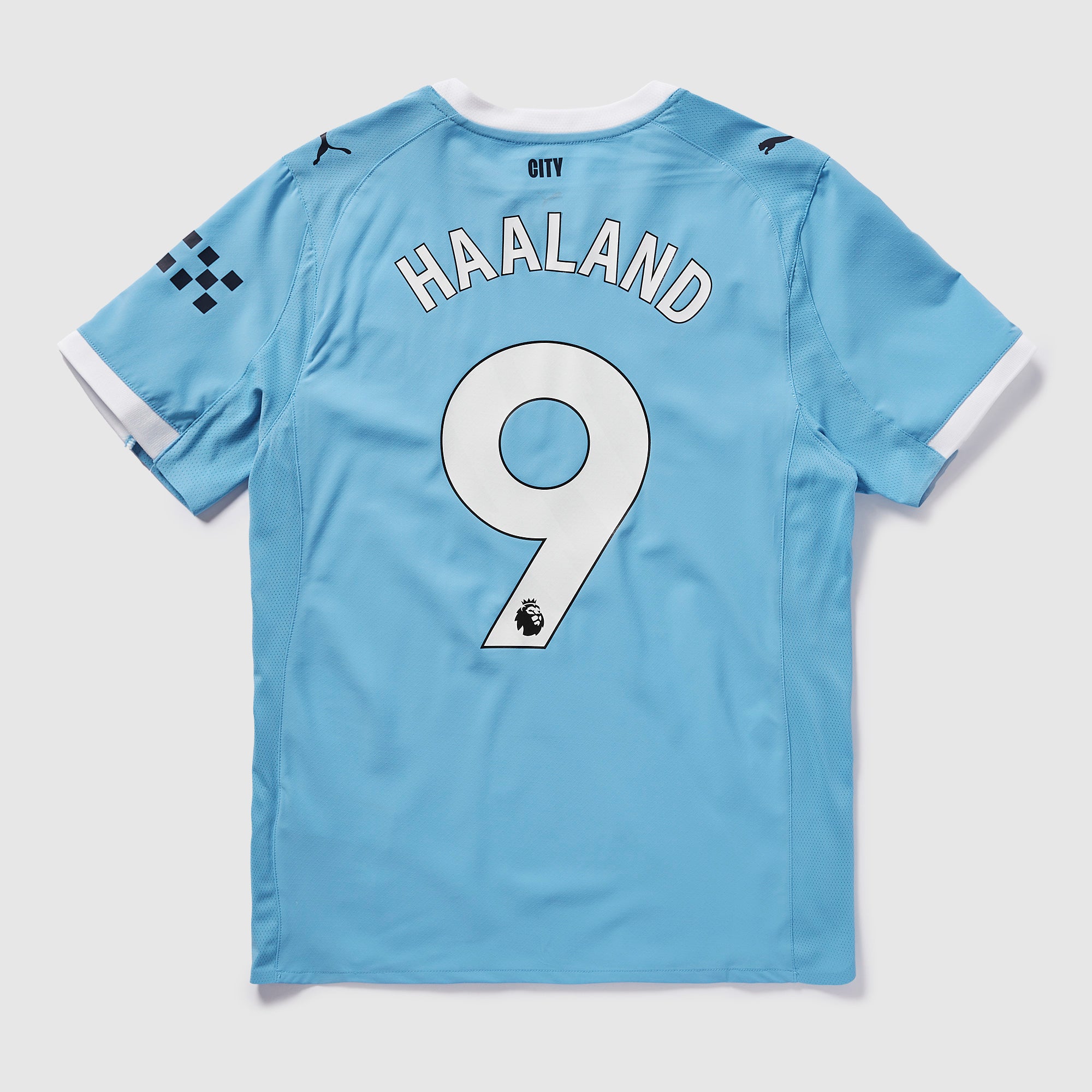 Puma Manchester City 25/26 Authentic Home Shirt with Haaland 9