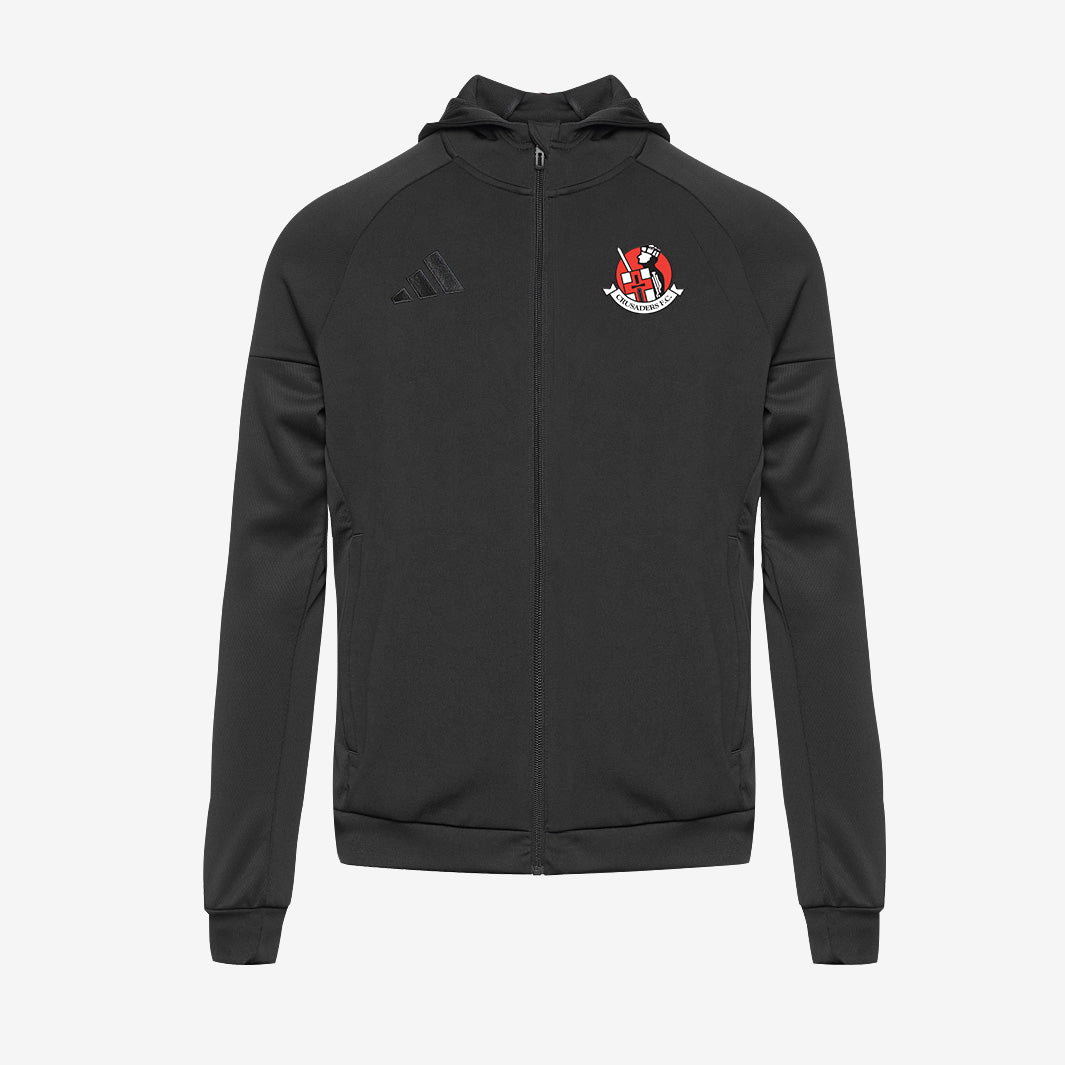 adidas Junior Crusaders 25/26 Full Zip Training Hoodie - Black