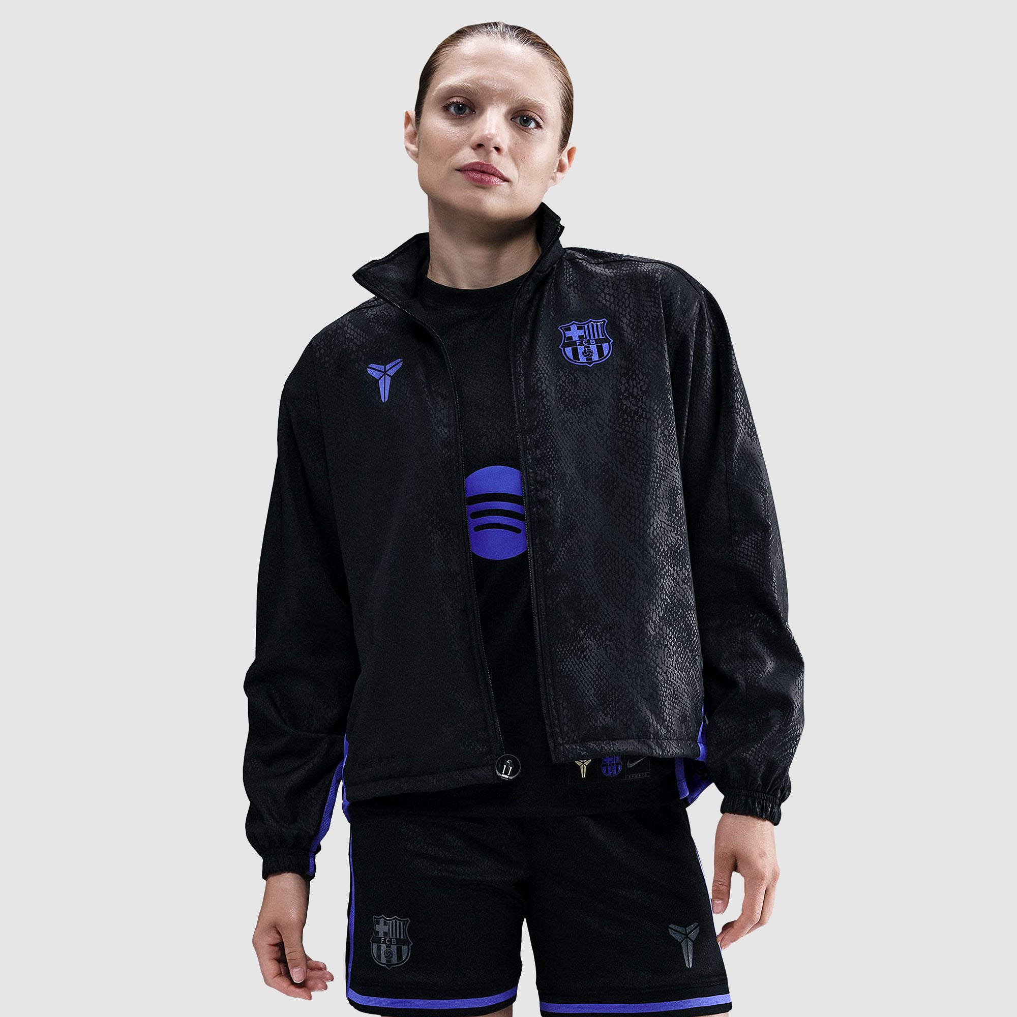 Nike FC Barcelona 25/26 Womens GX Away Track Jacket - Black