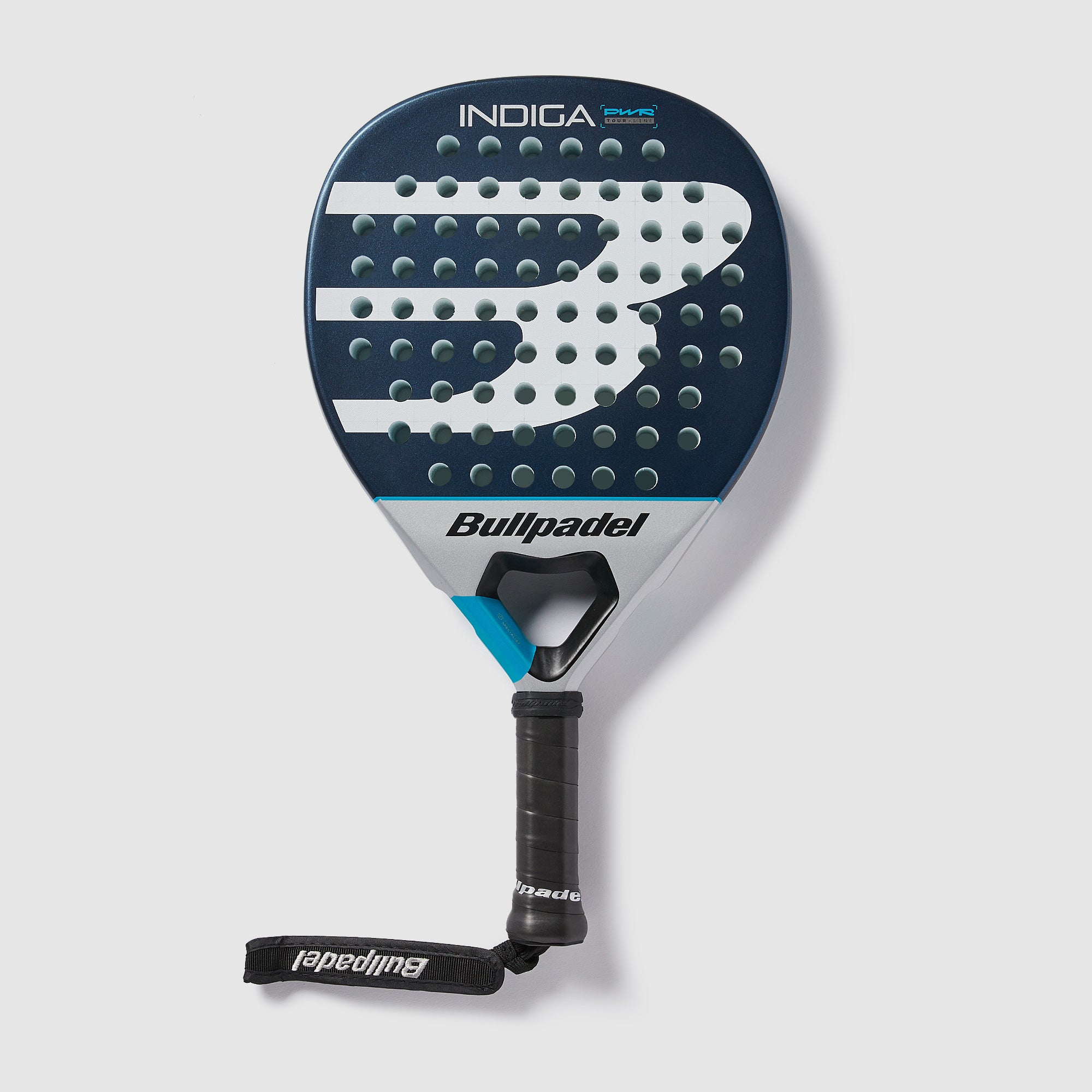 Padel Racket Indiga Bullpadel Indiga Power 26 Padel Racket - Blue/Navy/Silver - Adult Padel ...