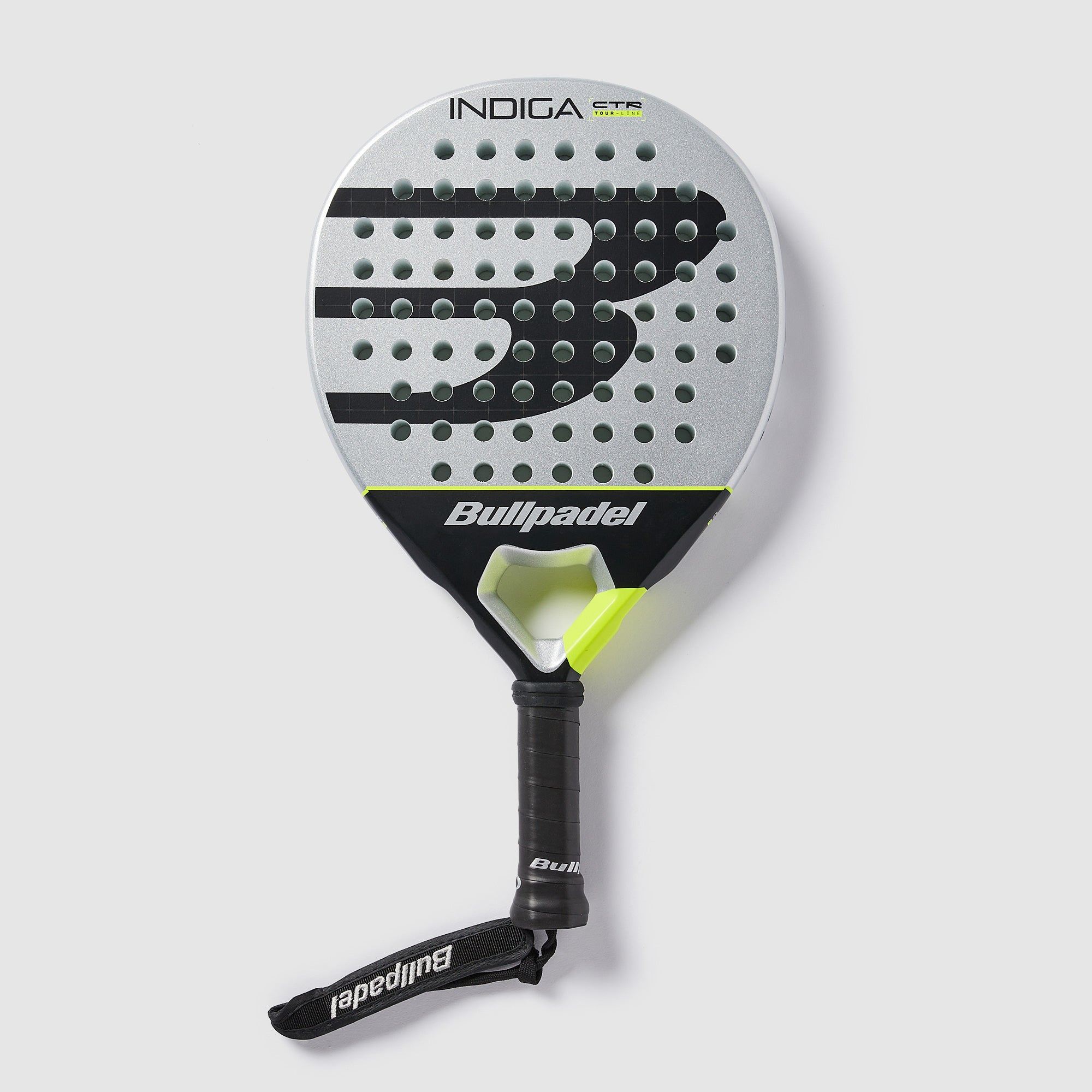 Bullpadel Indiga Control 26 Padel Racket - Silver/Black/Yellow - Adult ...