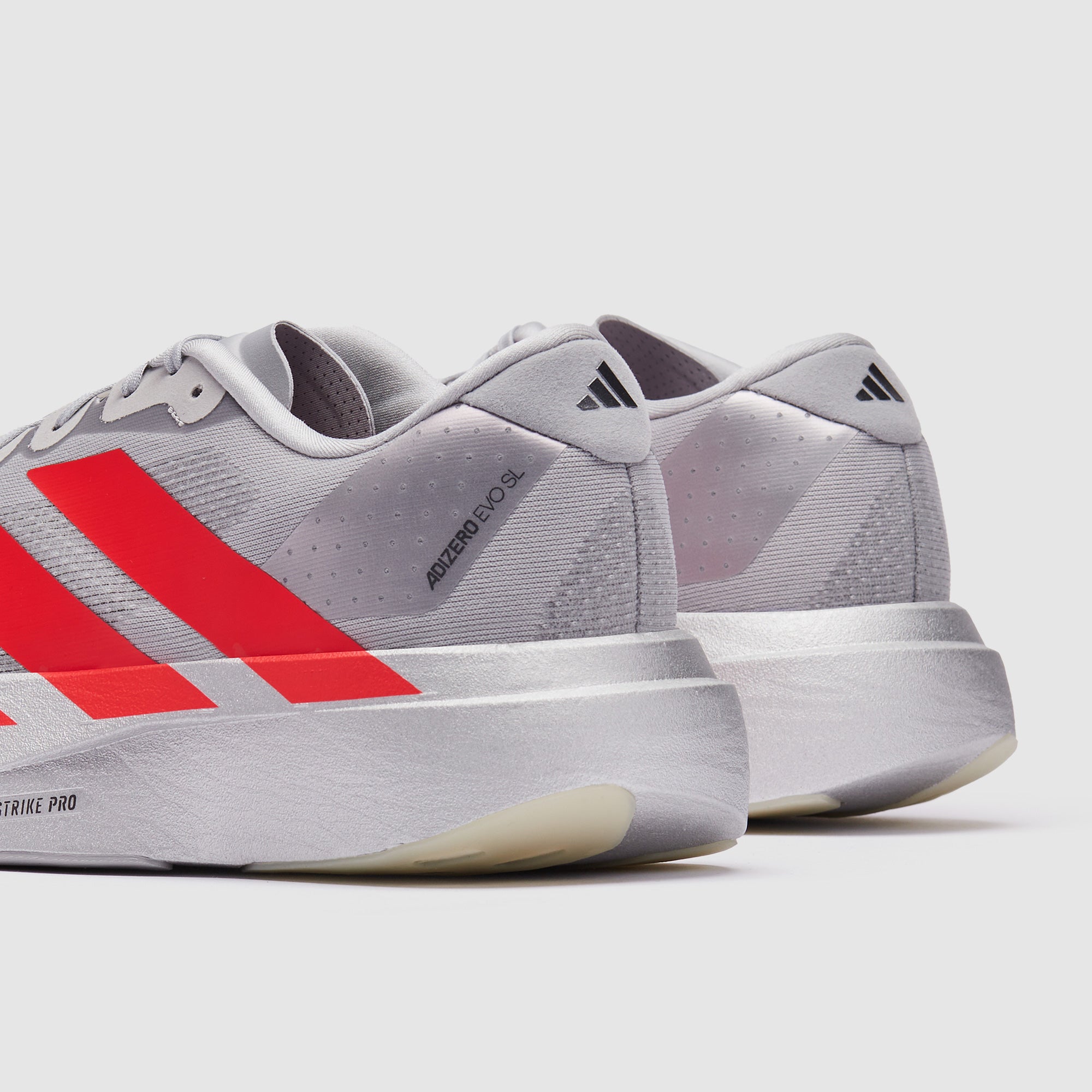 adidas adizero Evo SL - Silver Met./Lucid Red/Iron Met. - Mens Shoes
