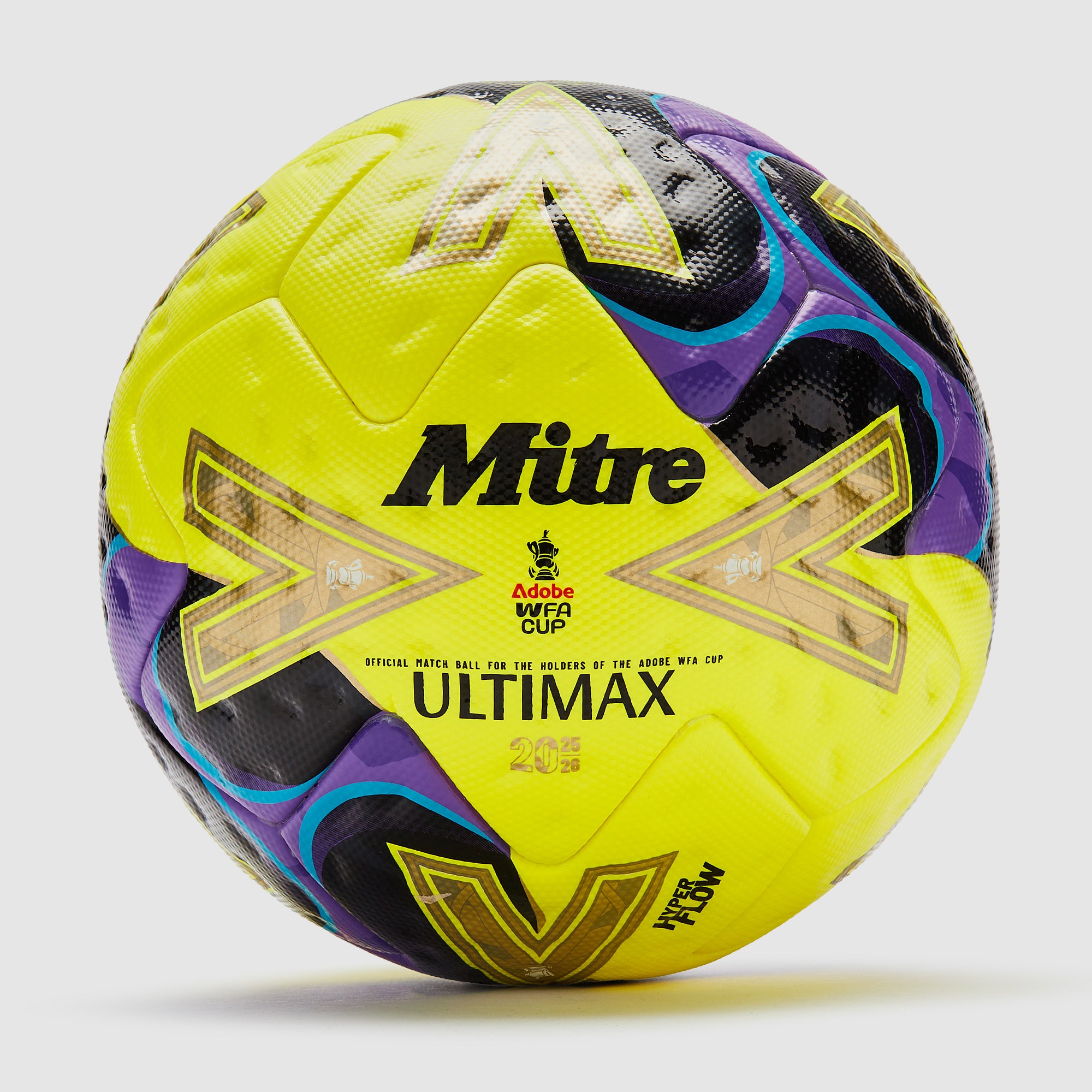 Mitre Womens FA Cup 25/26 Winners Ultimax Pro Football - Vibe Lime