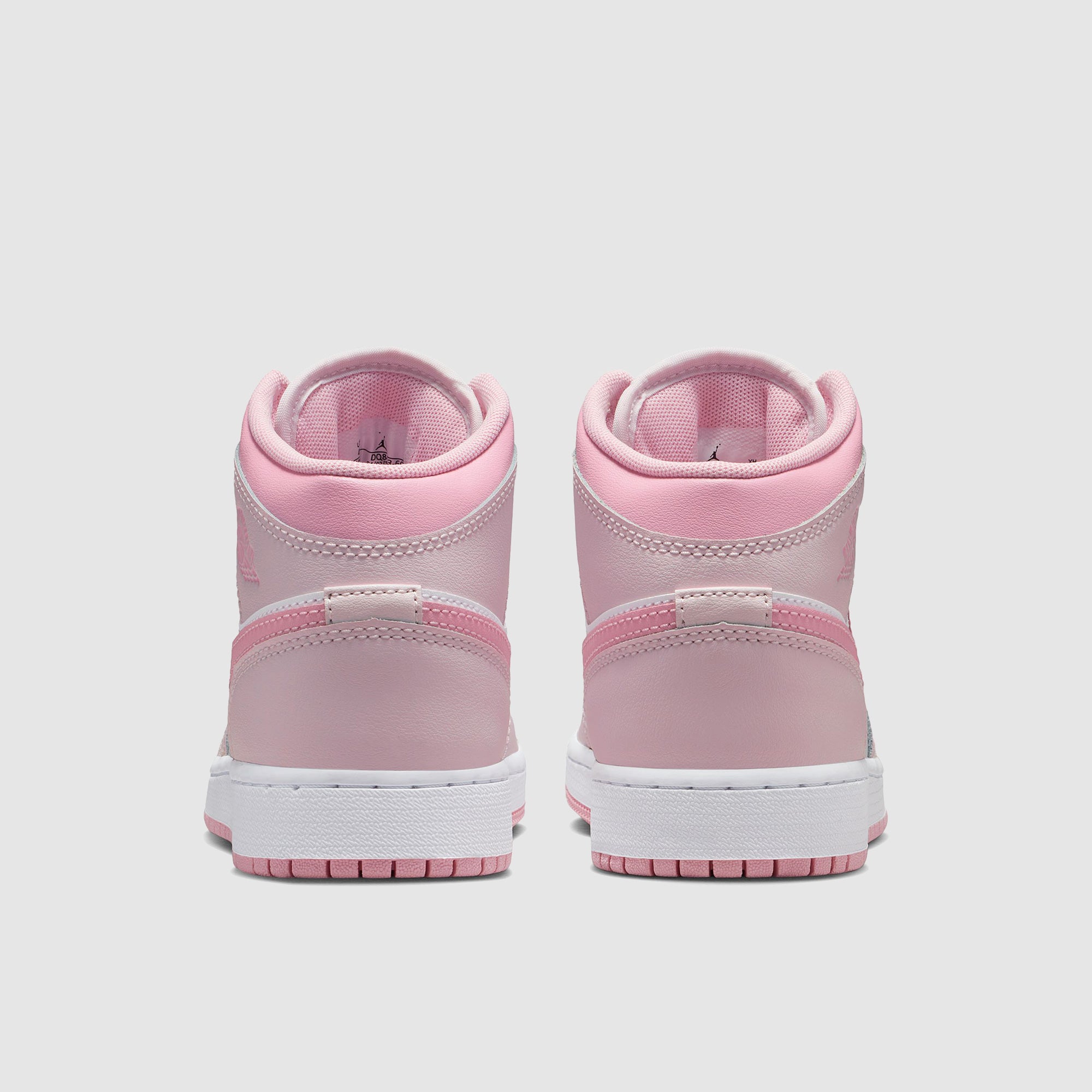 靴 Nike GS Air Jordan 1 Mid Soft Pink 25cm Air Jordan 1 Mid Older Kids (GS) - Pearl Pink/Med Soft Pink/White
