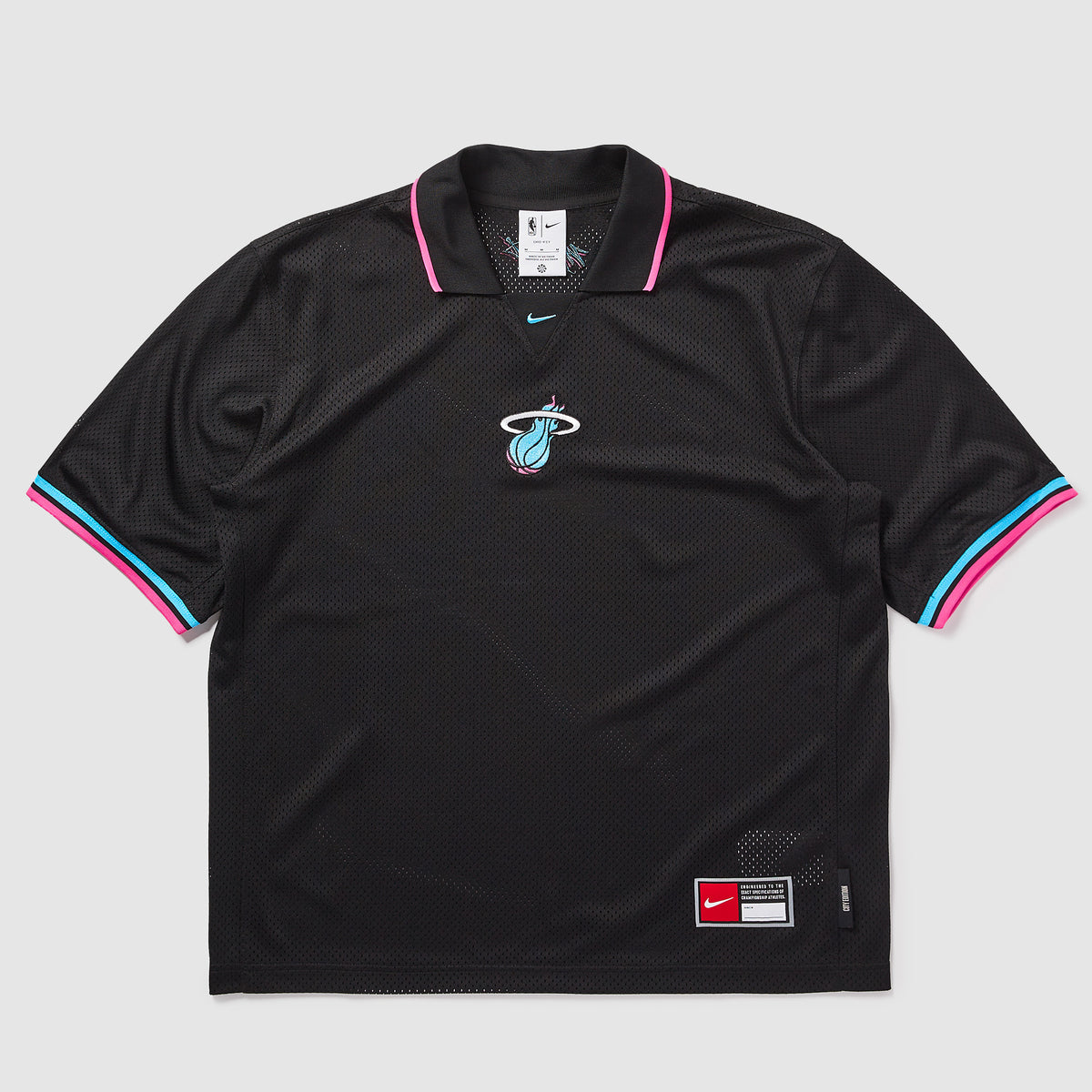 Nike NBA Miami Heat City Edition Air Lifestyle T-Shirt - Black 
