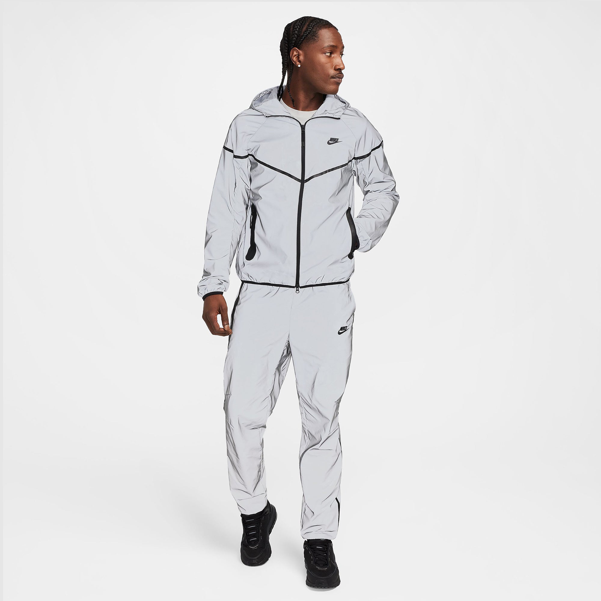 Nike Sportswear Tech Woven Flash Jacket - Reflect Silver/Black