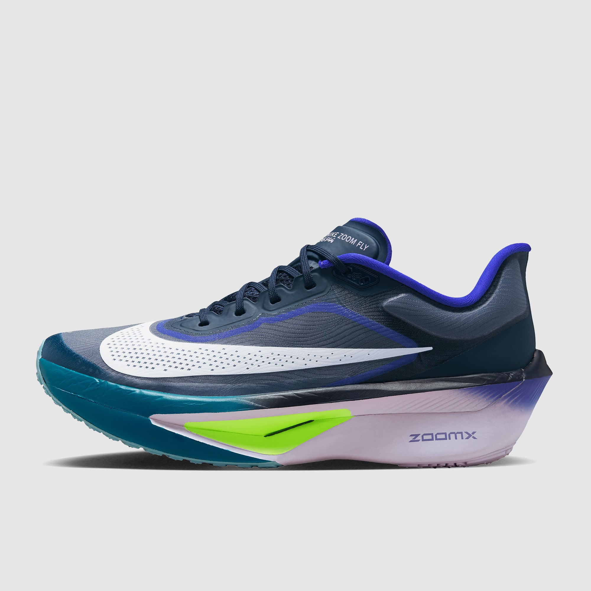 Nike Zoom Fly 6 - Obsidian/White/Persian Violet/Volt - Mens Shoes