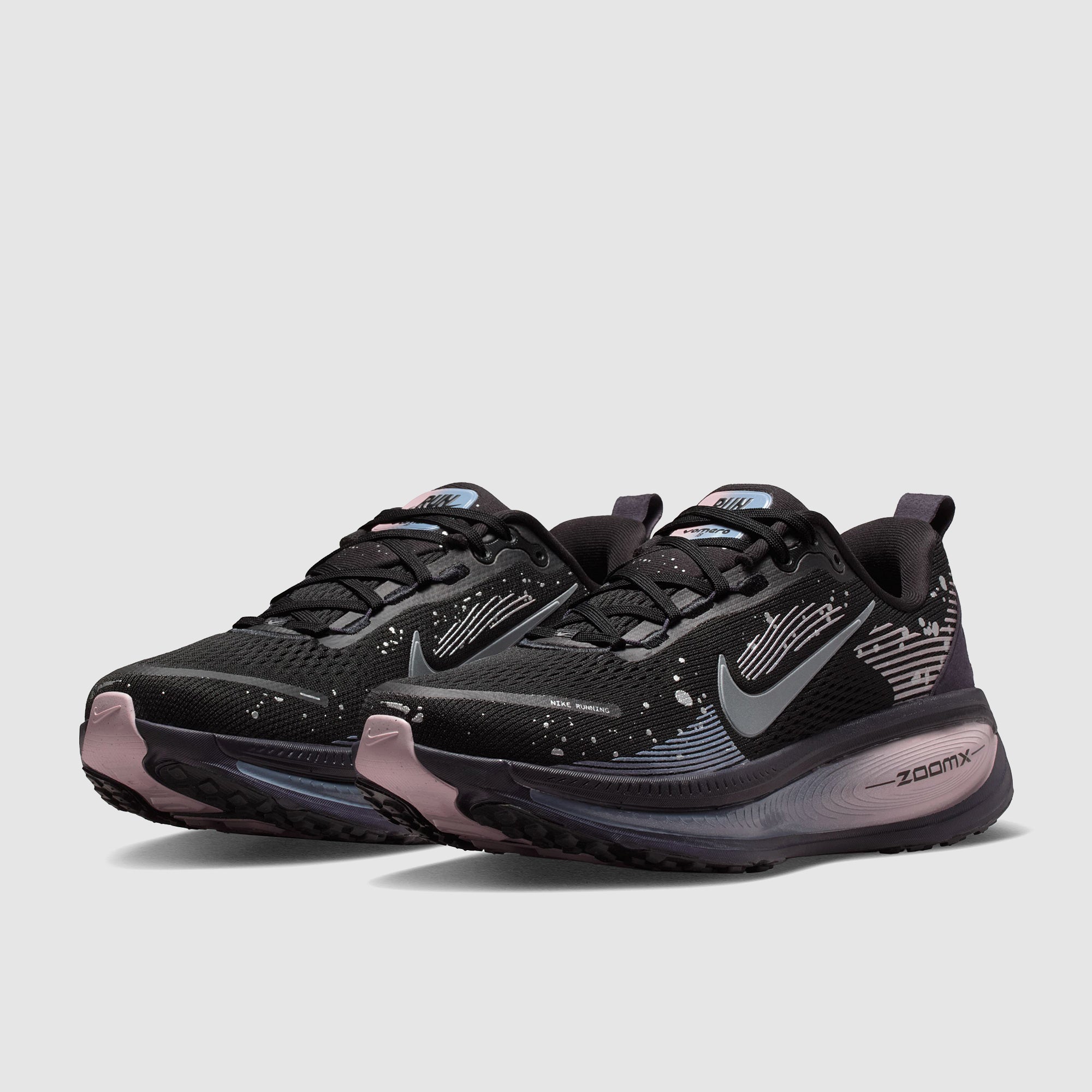 Nike Womens Vomero 18 - Black/Mtlc Dark Grey/Cave Purple - Womens