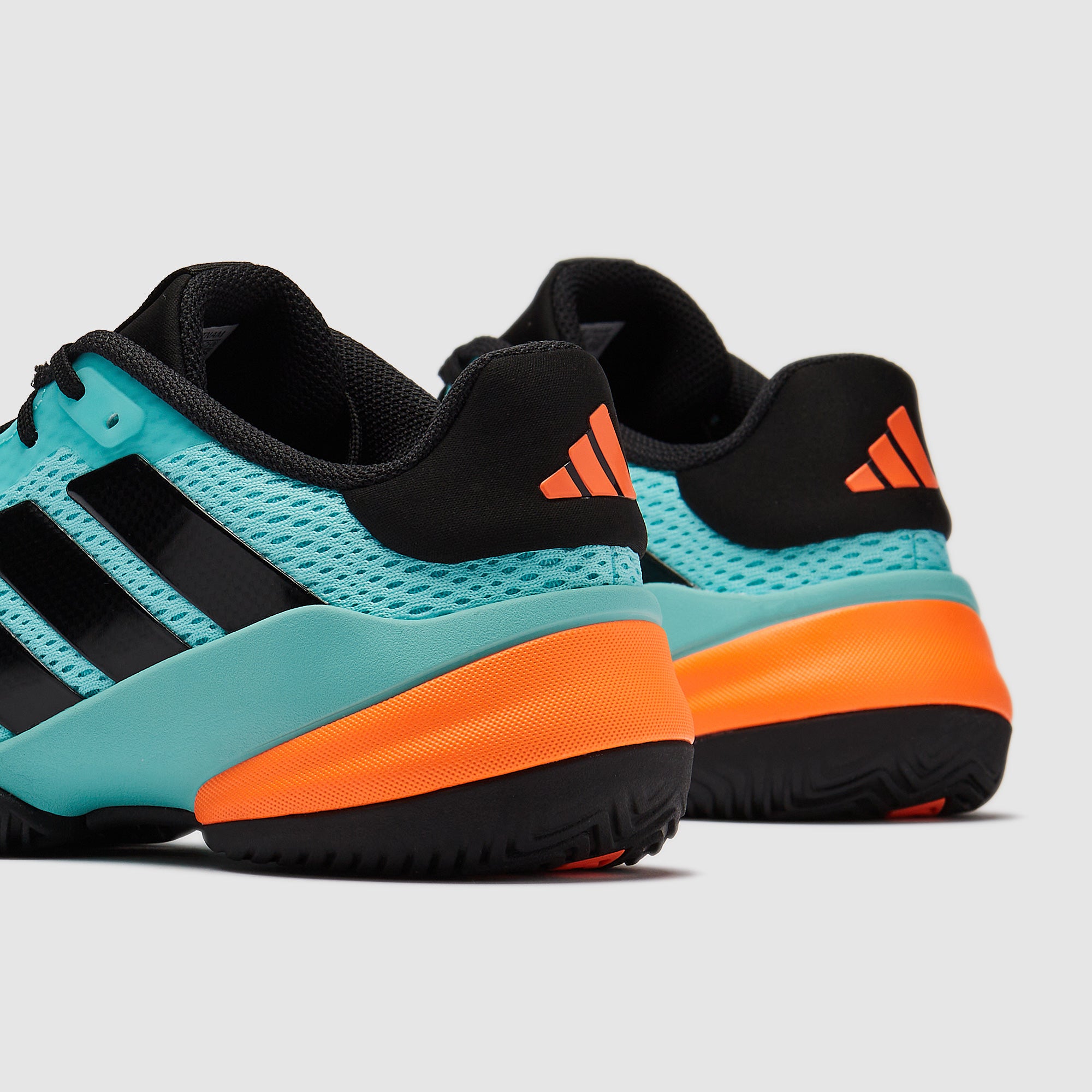 adidas Kids Barricade Tennis Shoes - Flash Aqua/Core Black/Lucid Orange