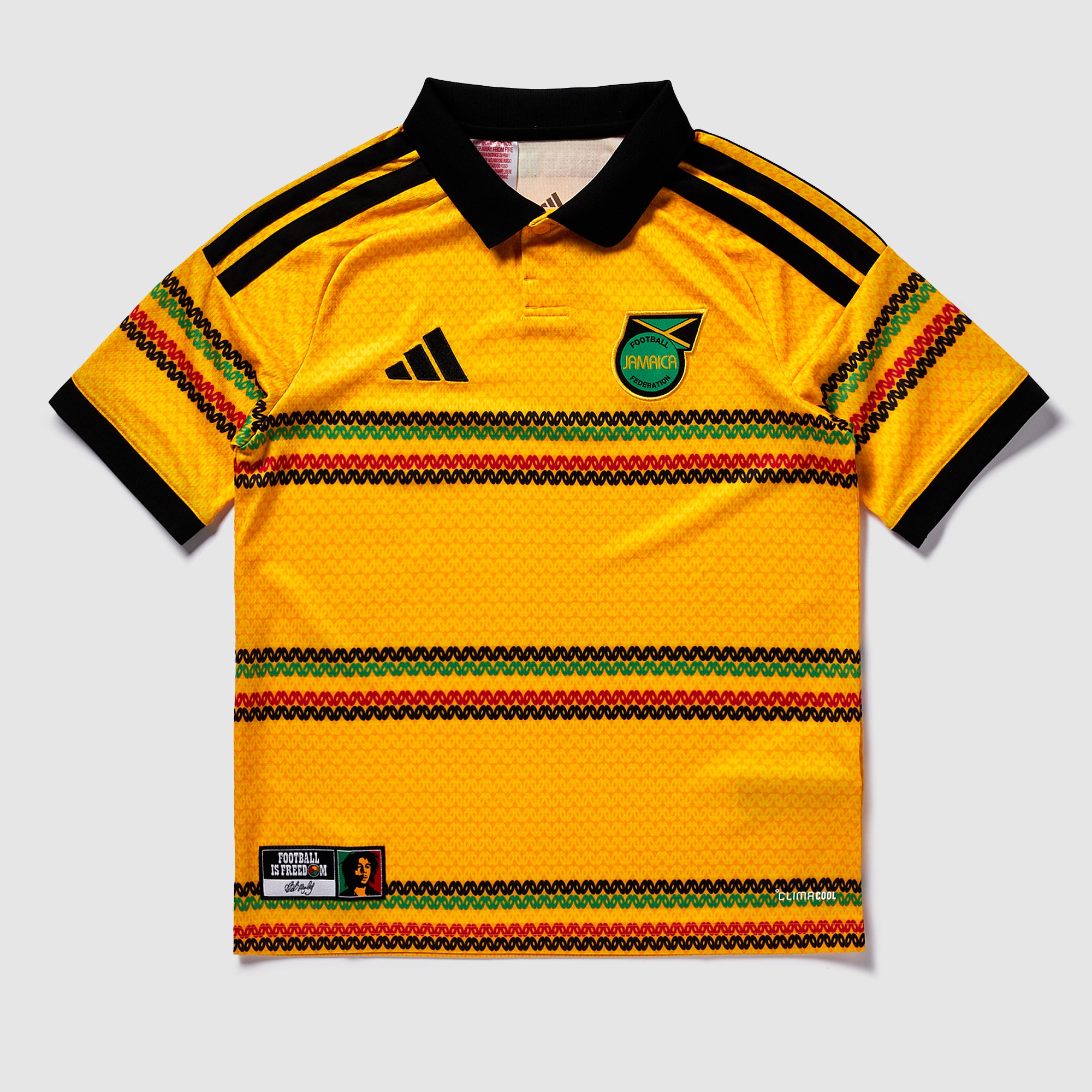 Kappa Jamaica 2024 x Too Hot Jersey - Yellow/Green/Black - Mens