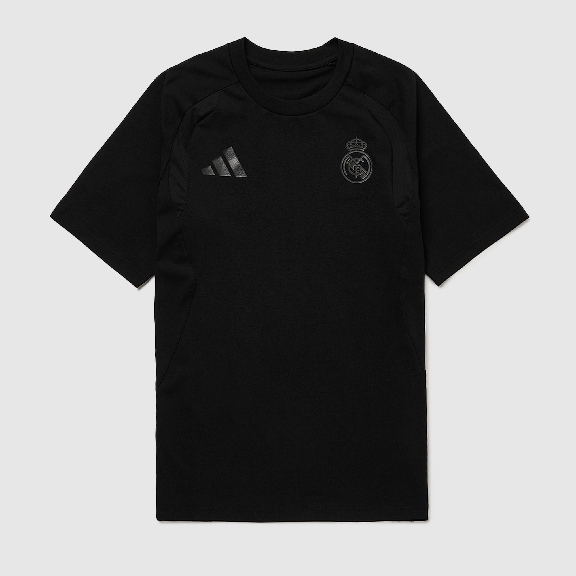 adidas Real Madrid 25/26 Tiro Travel T-Shirt - Black - Mens Replica