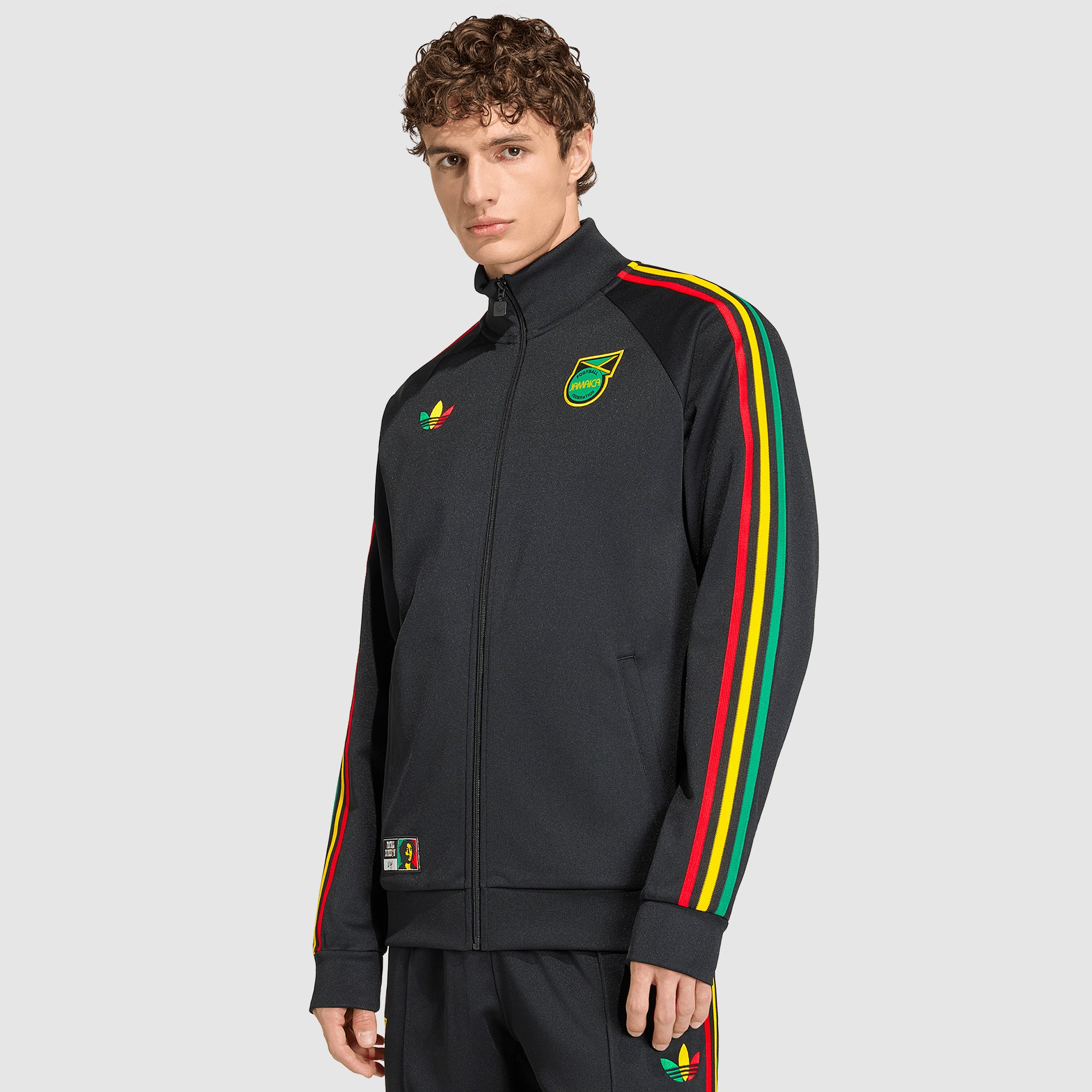 ジャージ  Originals AOP Track Top Jersey adidas Originals Jamaica 2026 OG Track Top - Black - Mens Replica