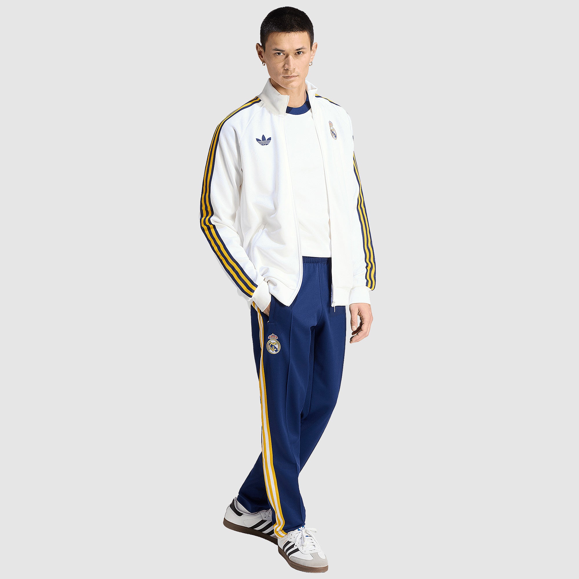 adidas Originals Real Madrid 25/26 OG Track Top - White - Mens Replica