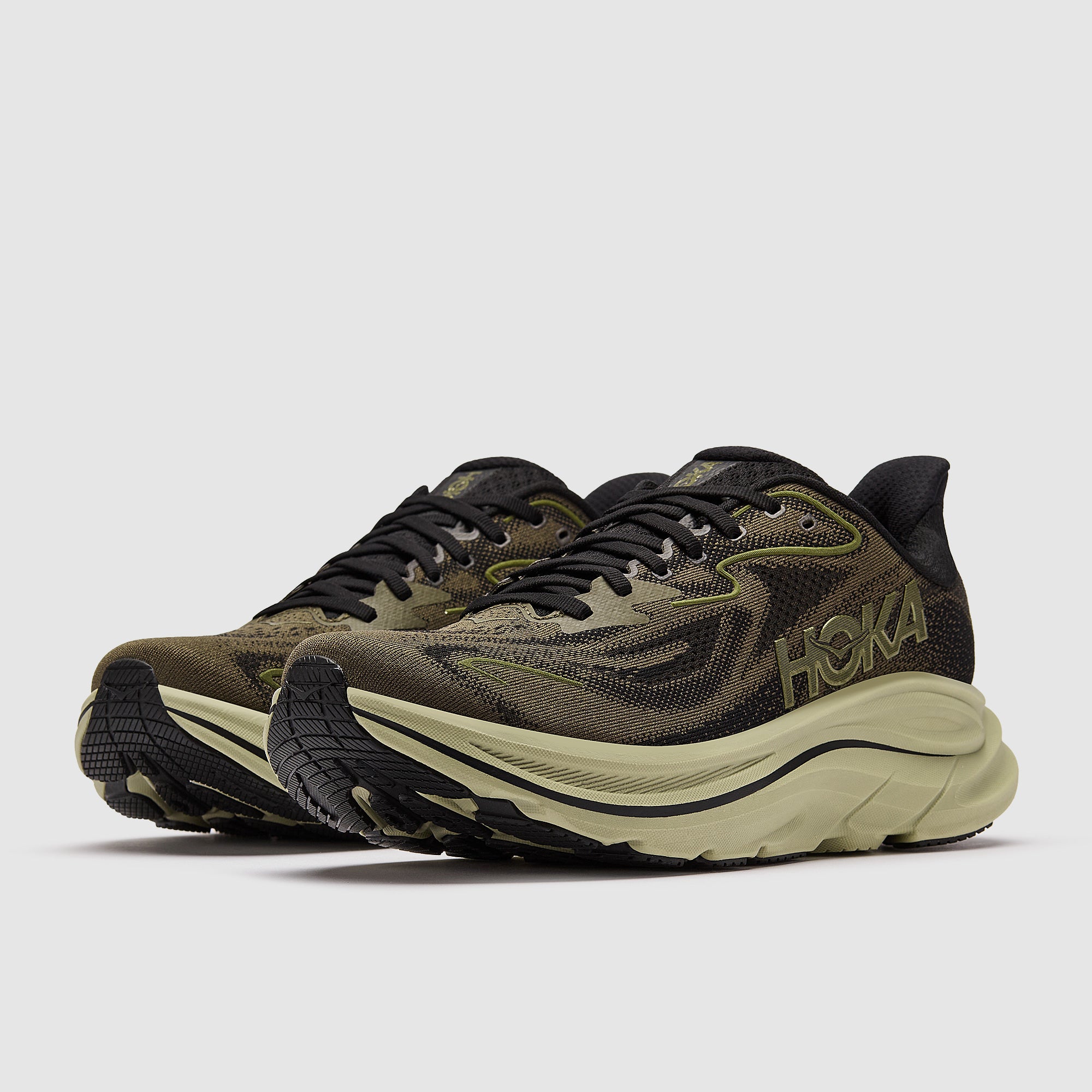 Hoka Clifton LS - Black/Asphalt - Trainers - Mens Shoes