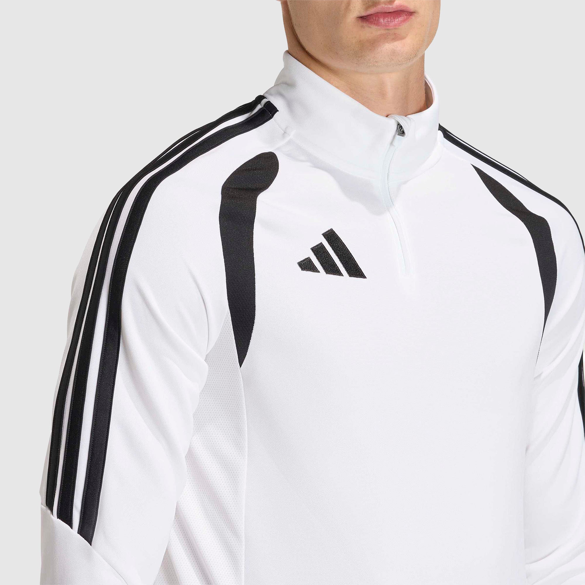 adidas Tiro 26 League Slim-Fit 1/4-Zip Training Top - White/Black