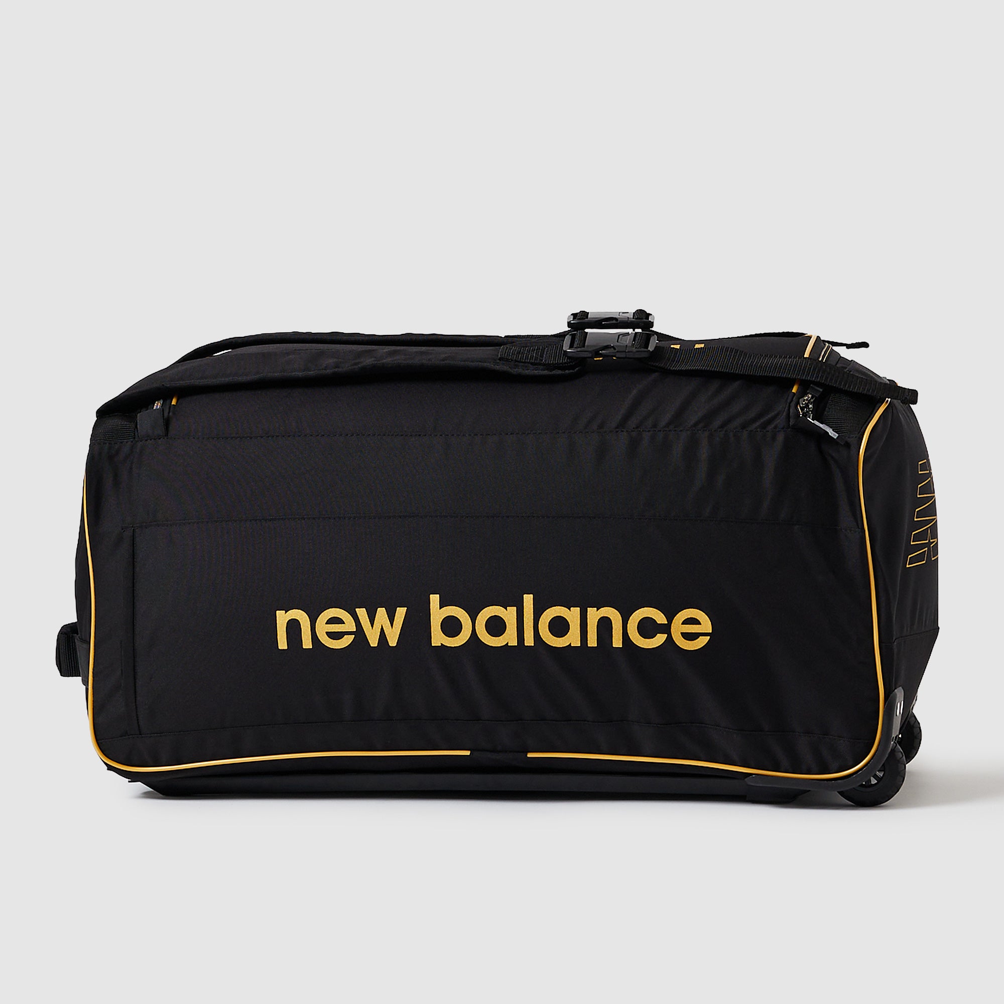 New Balance 500 Combo Wheelie Duffle Bag - Black/Gold - Bags & Luggage