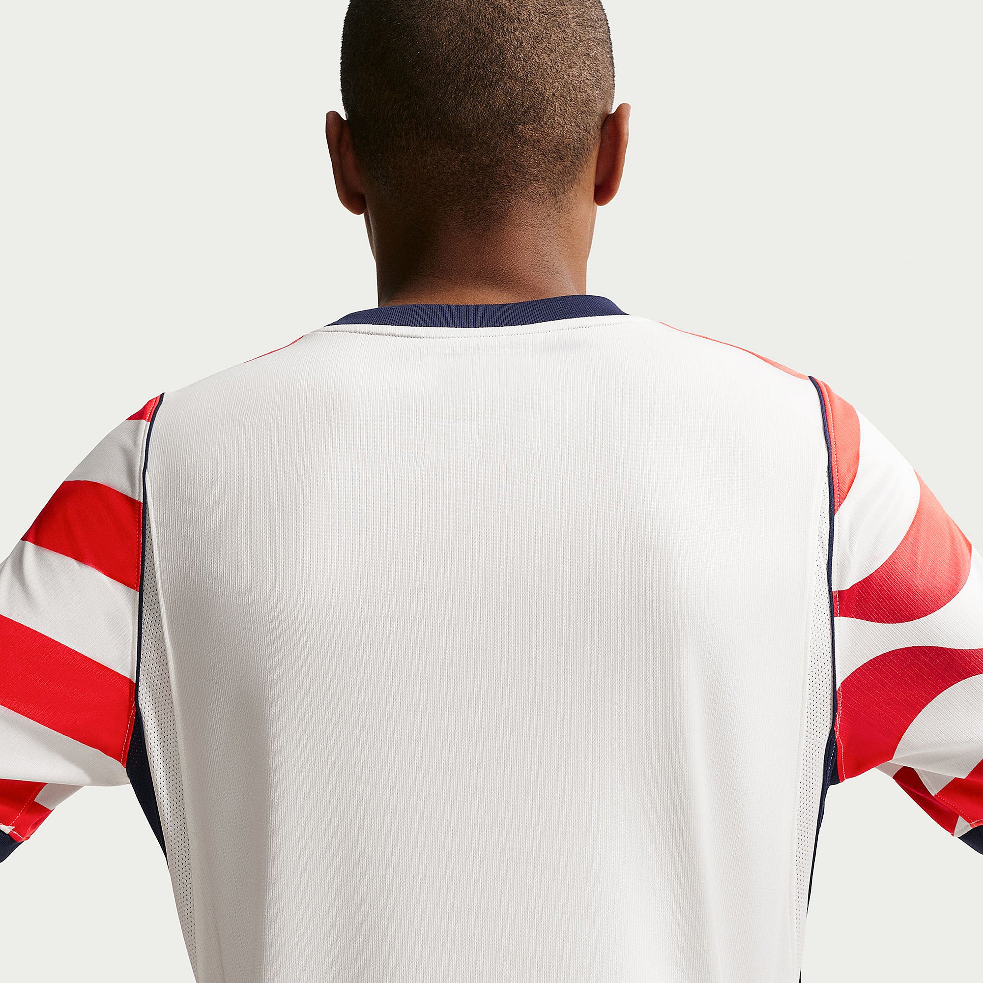 本日限定10%OFF Nike USA Soccer ストライプシャツ Nike USA 2026 Dri-FIT Stadium Home Shirt - Sail/Midnight Navy