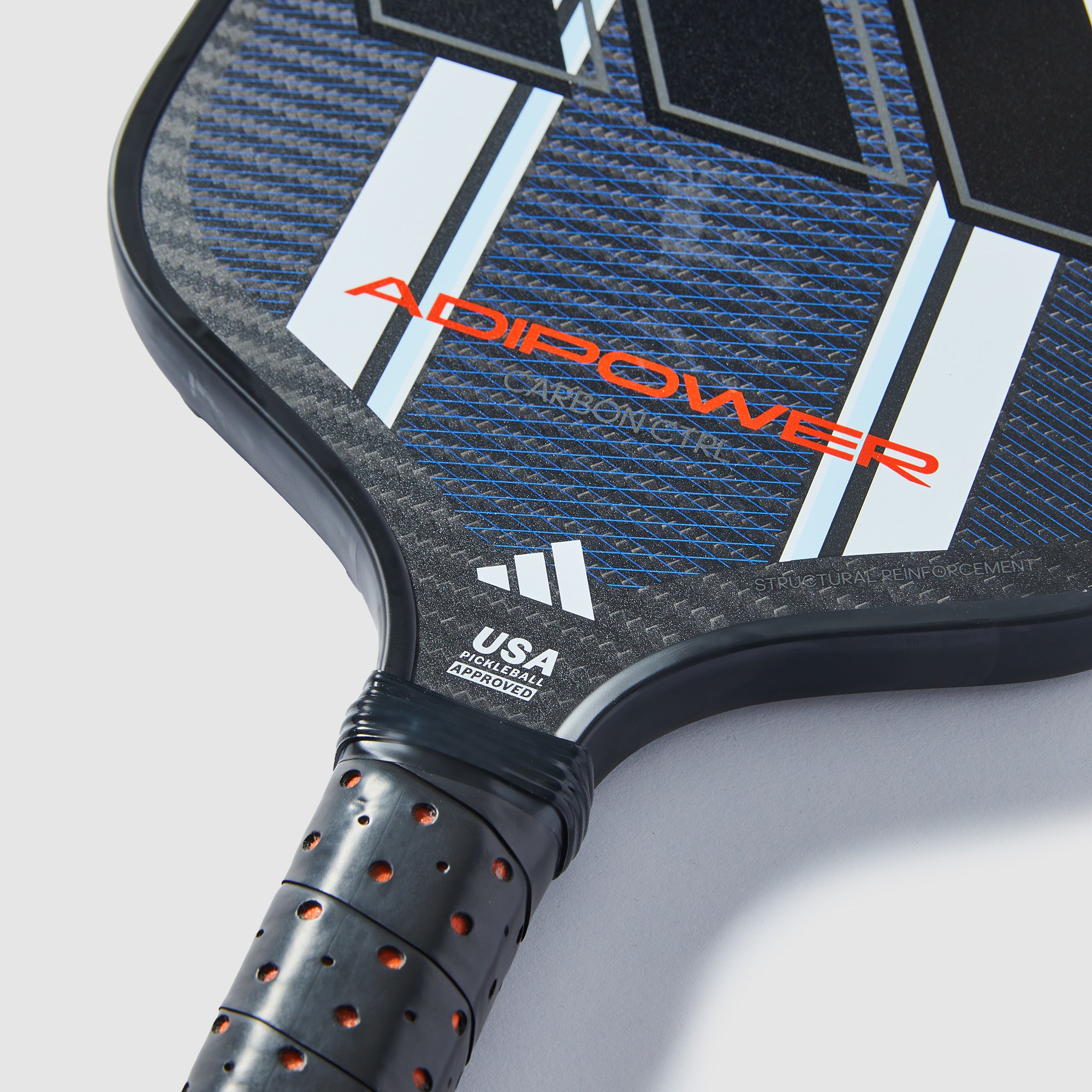 adidas adipower Carbon CTRL 3.3 Pickleball Paddle - Black/White