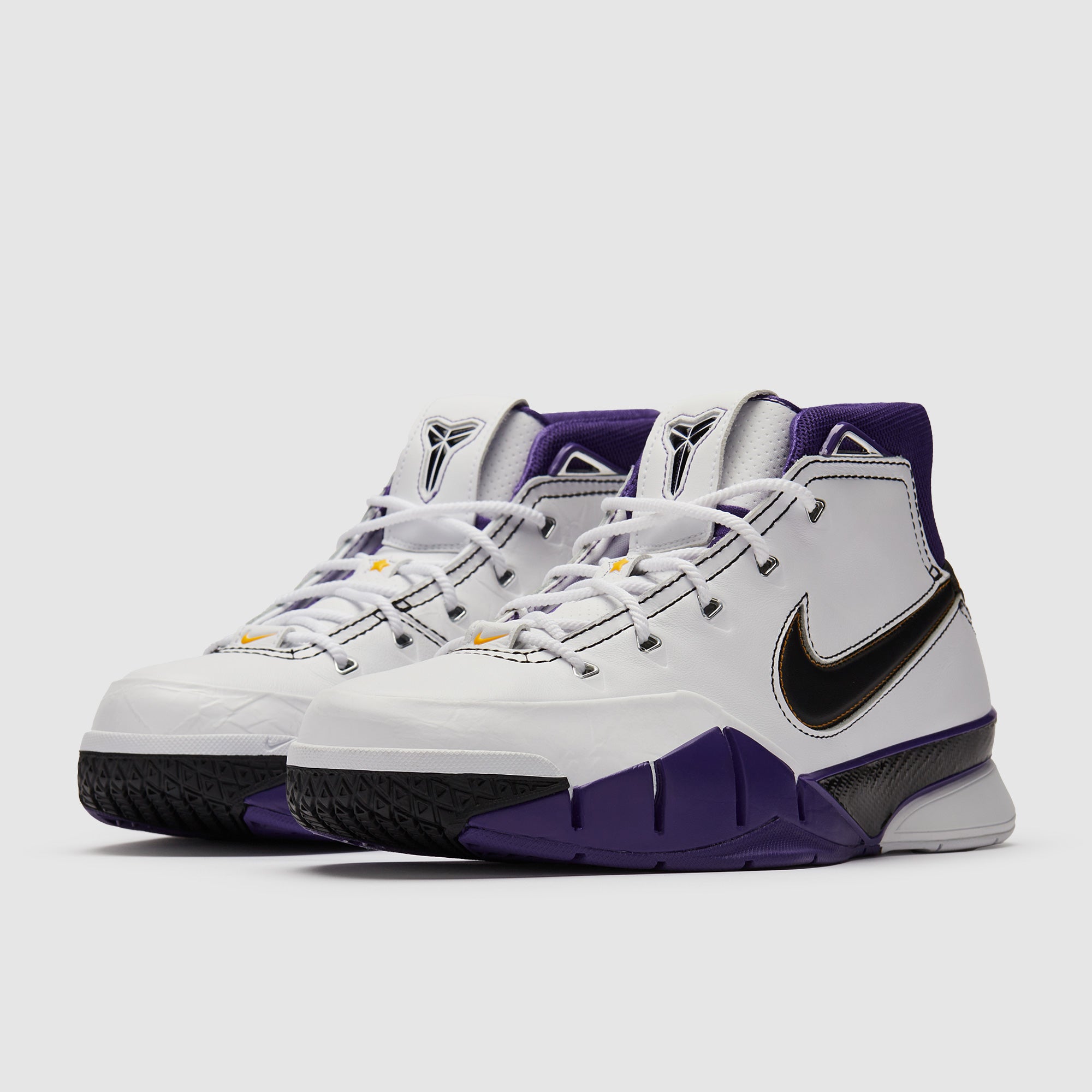 Kobe Zoom Nike ホワイト/パープル バスケットシューズ PROTRO Kobe1 Nike 1 Anniversary 20th Points 81 Protro シューズ(男性用)
