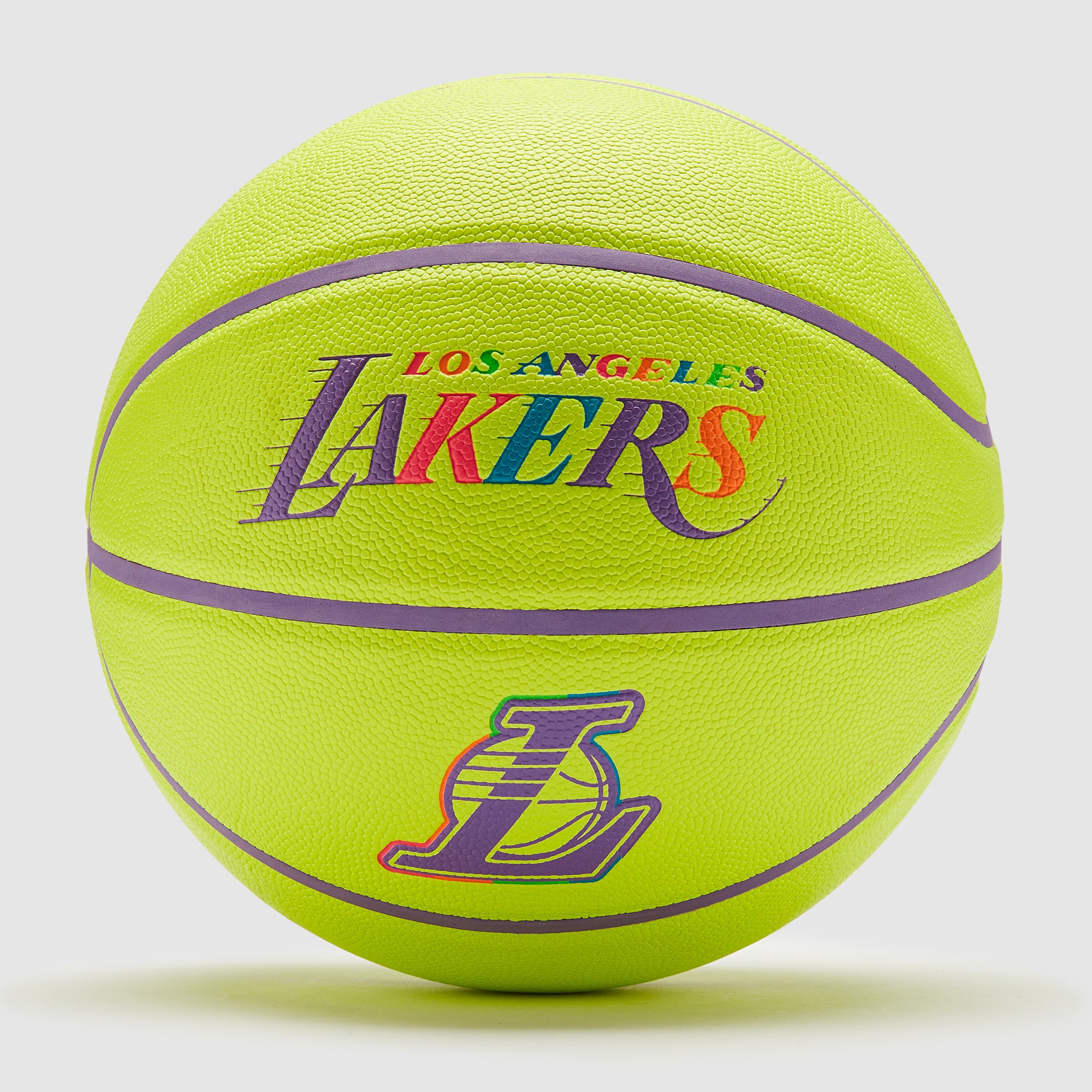 Wilson NBA Team Neon Los Angeles Lakers Basketball - Size 7