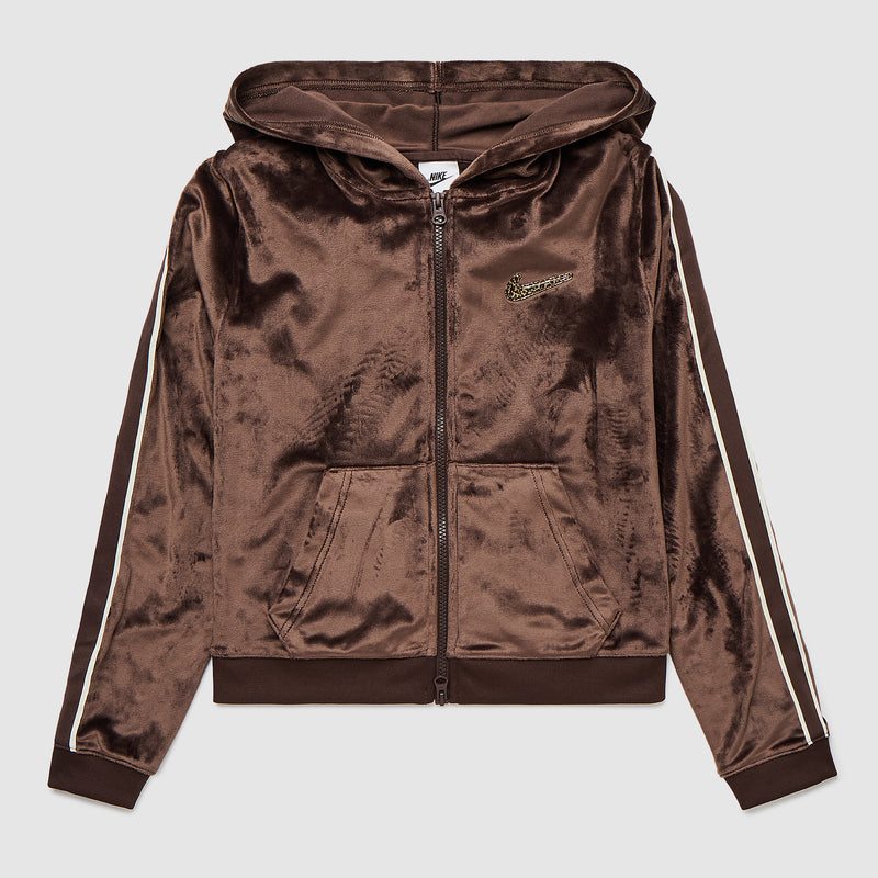 Nike Sportswear Womens Trend Velour Full-Zip Hoodie