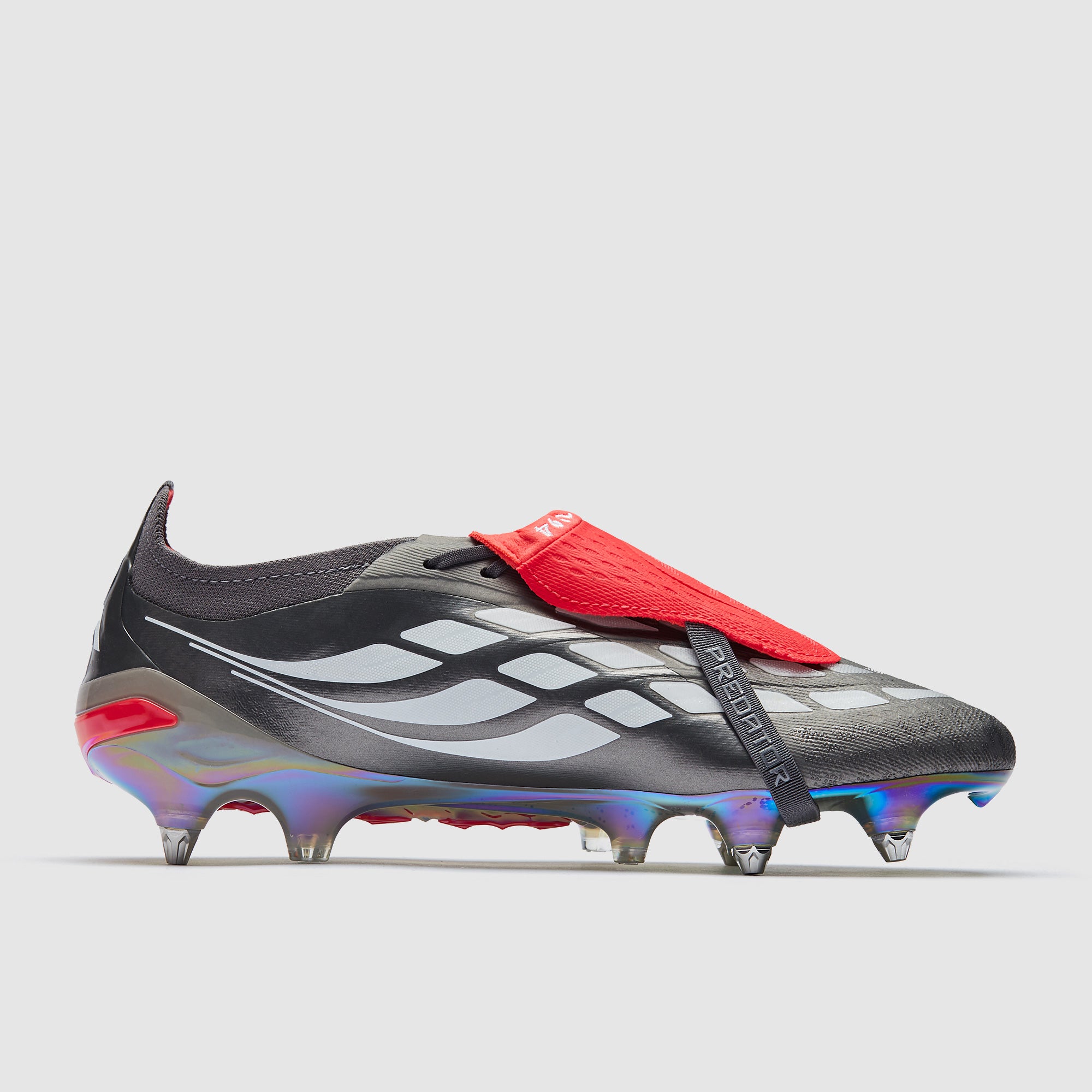 adidas Predator Elite Tongue Soft Ground - Iron Met./Ftwr White