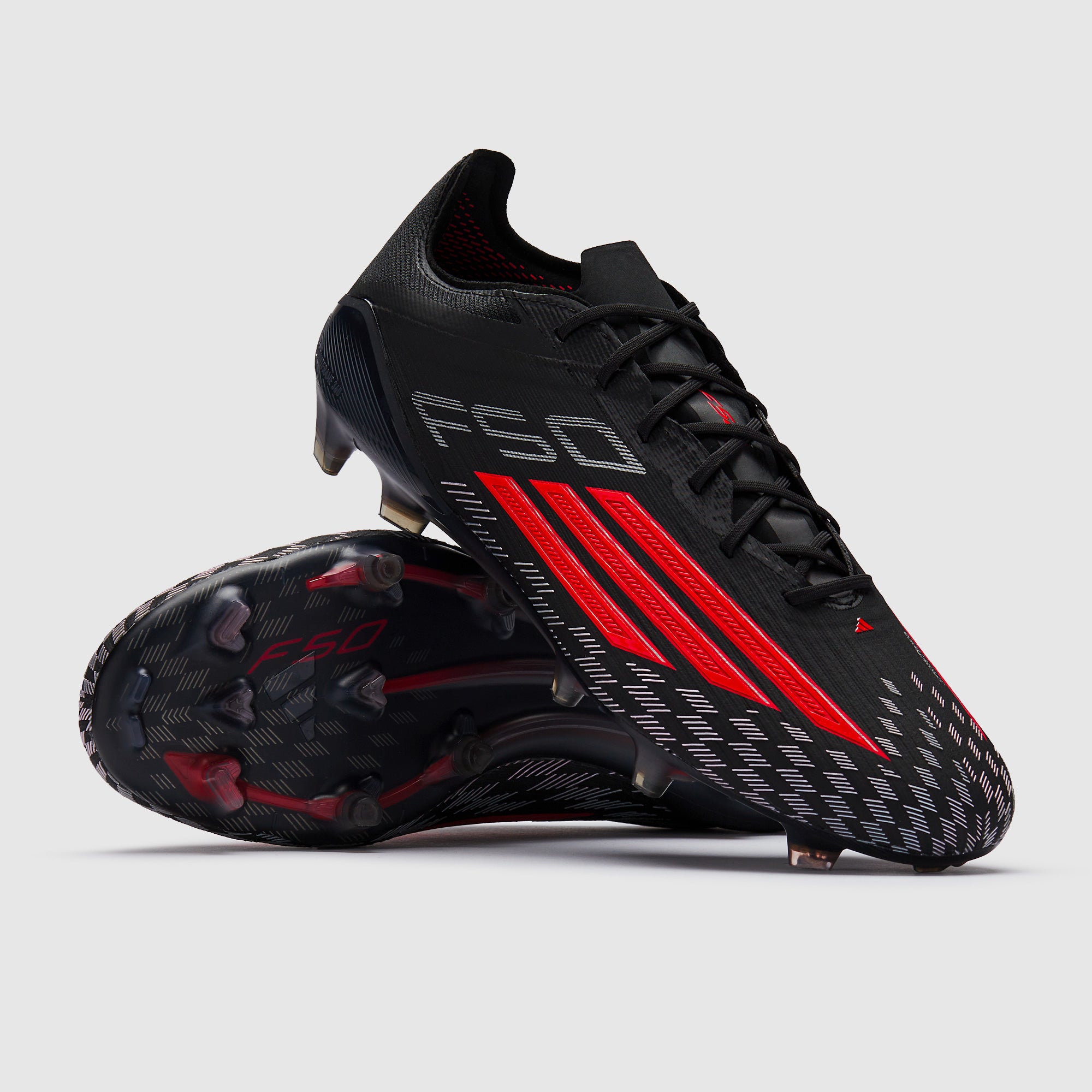 adidas F50 Elite Firm Ground - Core Black/Iron Met./Lucid Lemon