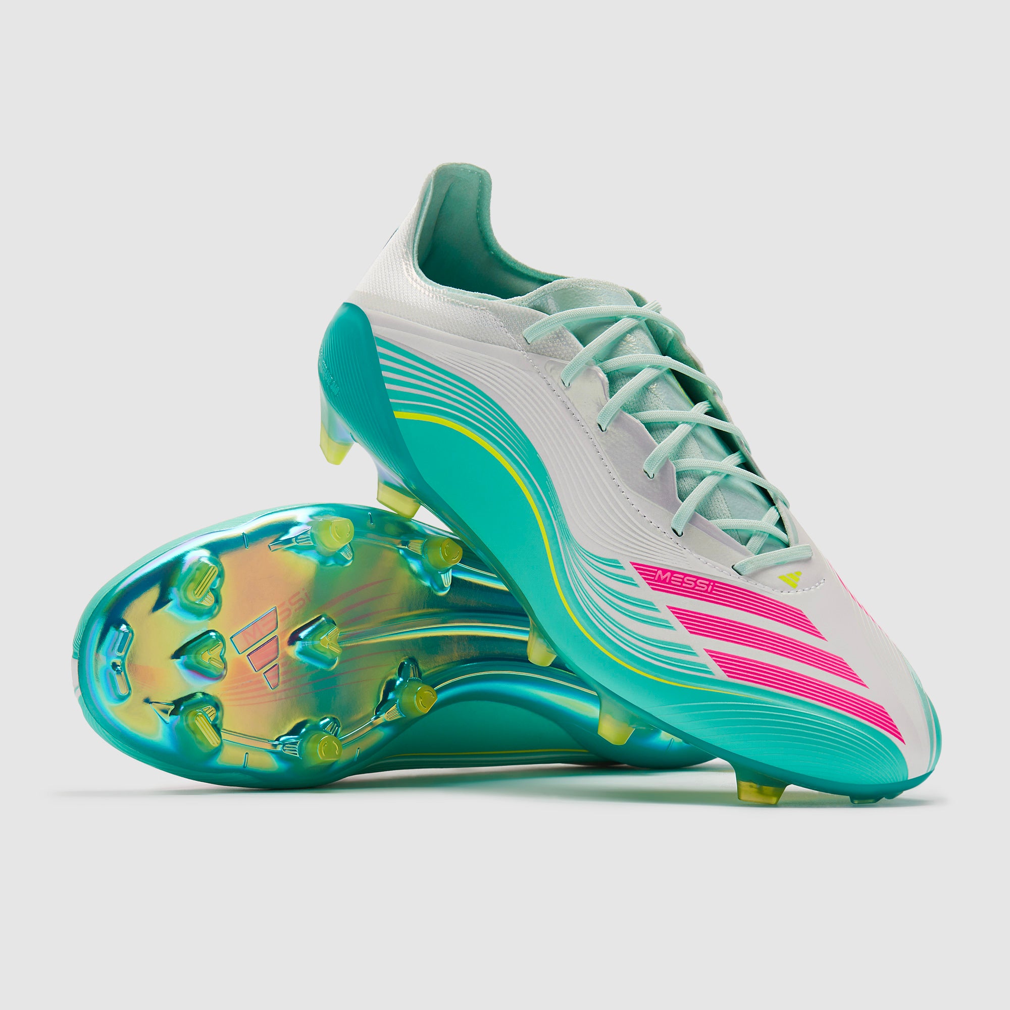adidas F50 Elite x Messi Firm Ground - Ftwr White/Lucid Pink/Flash